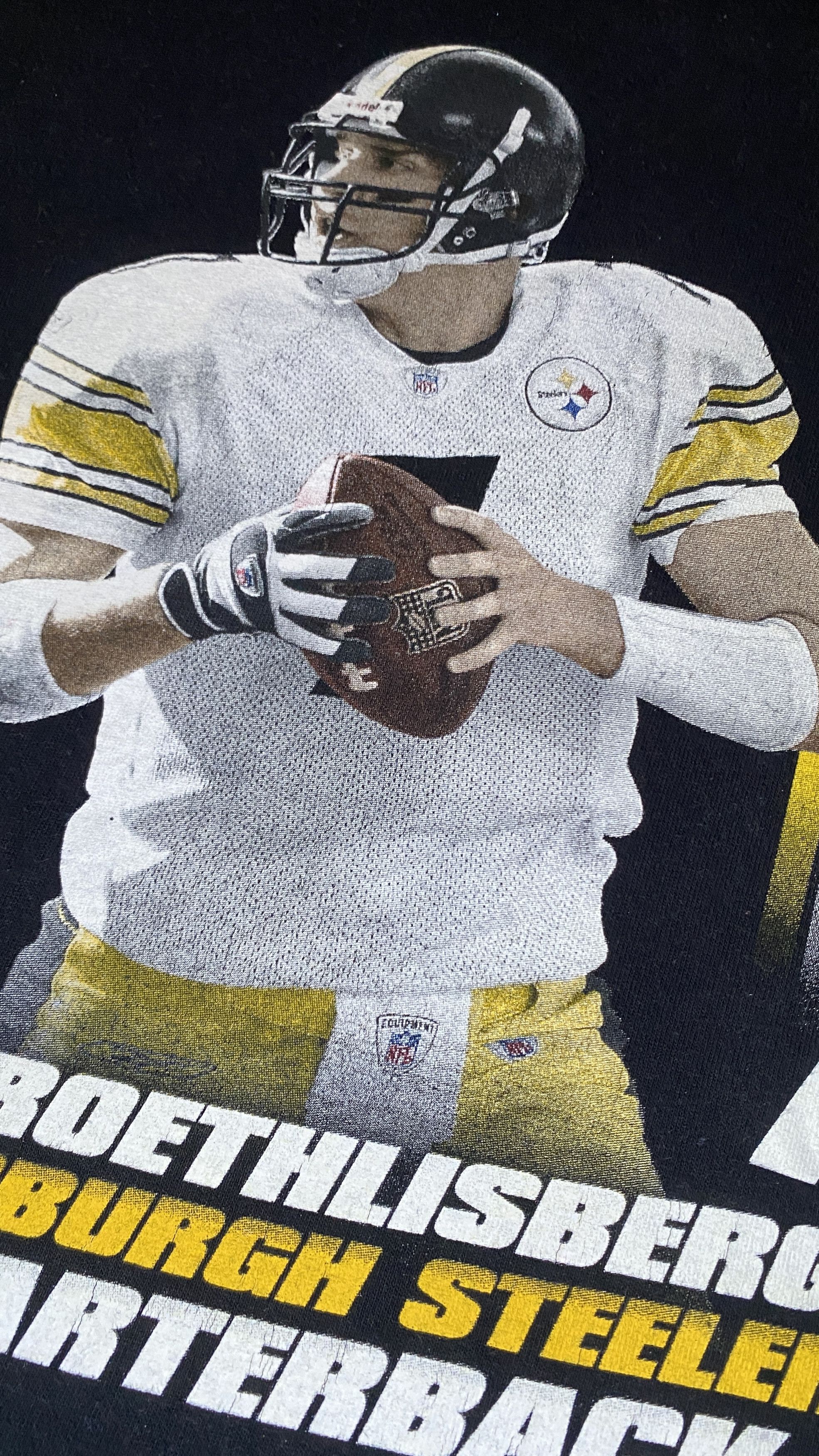 NFL 2000s Ben Roethlisberger Steelers Big Ben NFL Vintage Tee Size US L / EU 52-54 / 3 - 3 Thumbnail