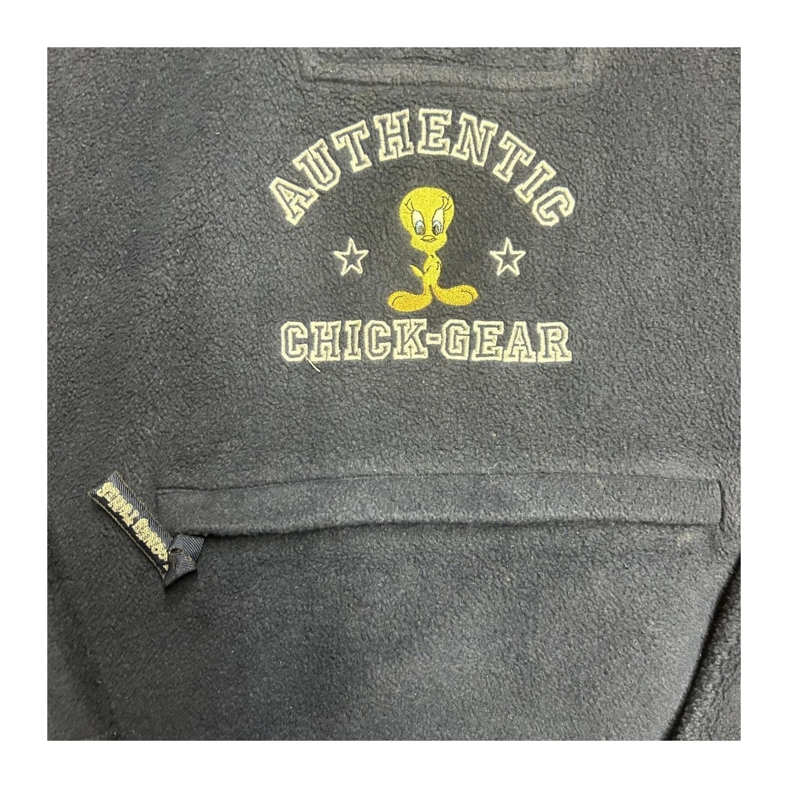 Vintage Vintage 90'S Looney Tunes Warner Bros Xl Fleece Quarter Zip Size US XL / EU 56 / 4 - 3 Thumbnail