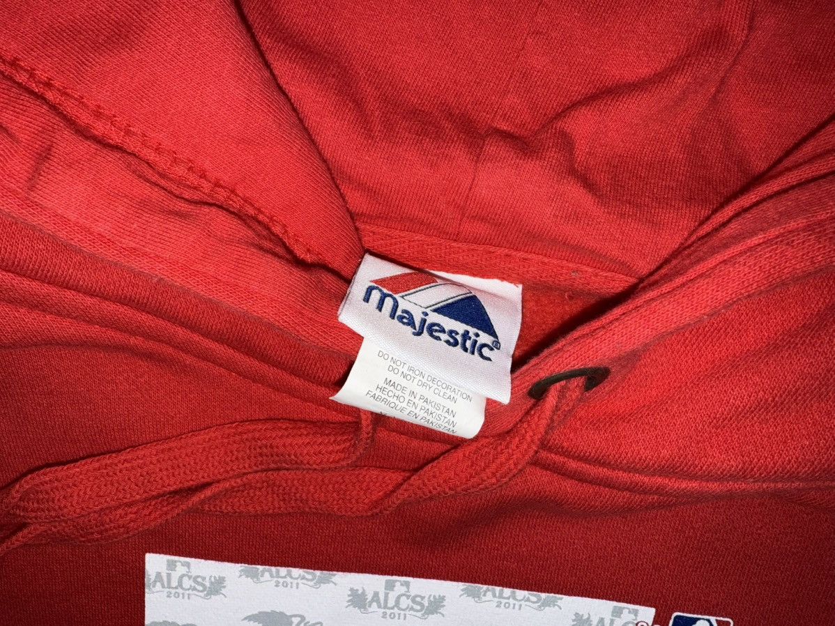 MLB × Majestic Texas Rangers Majestic 2011 Postseason Red Hoodie Sz XL Size US XL / EU 56 / 4 - 4 Thumbnail