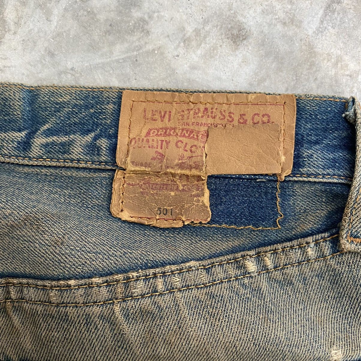 Levi's Thrashed! Vintage 90’s Levis 501 Big E Selvedge Jeans Size US 32 / EU 48 - 21 Thumbnail