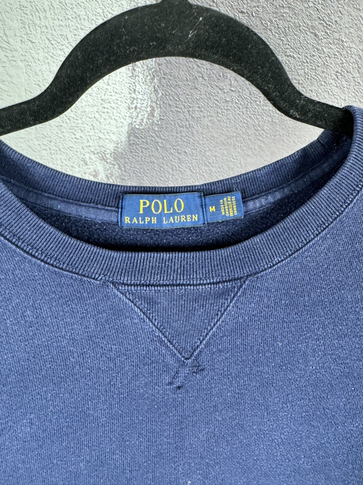 Polo Ralph Lauren Polo Ralph Lauren navy blue faded sweatshirt size M Size US M / EU 48-50 / 2 - 6 Thumbnail