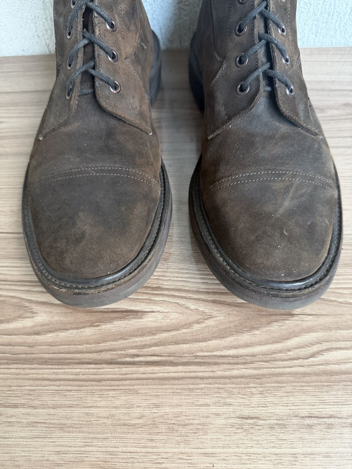 Evan Kinori × Tricker's Grassmere oiled waxed suede boots Size US 10.5 / EU 43-44 - 7 Thumbnail