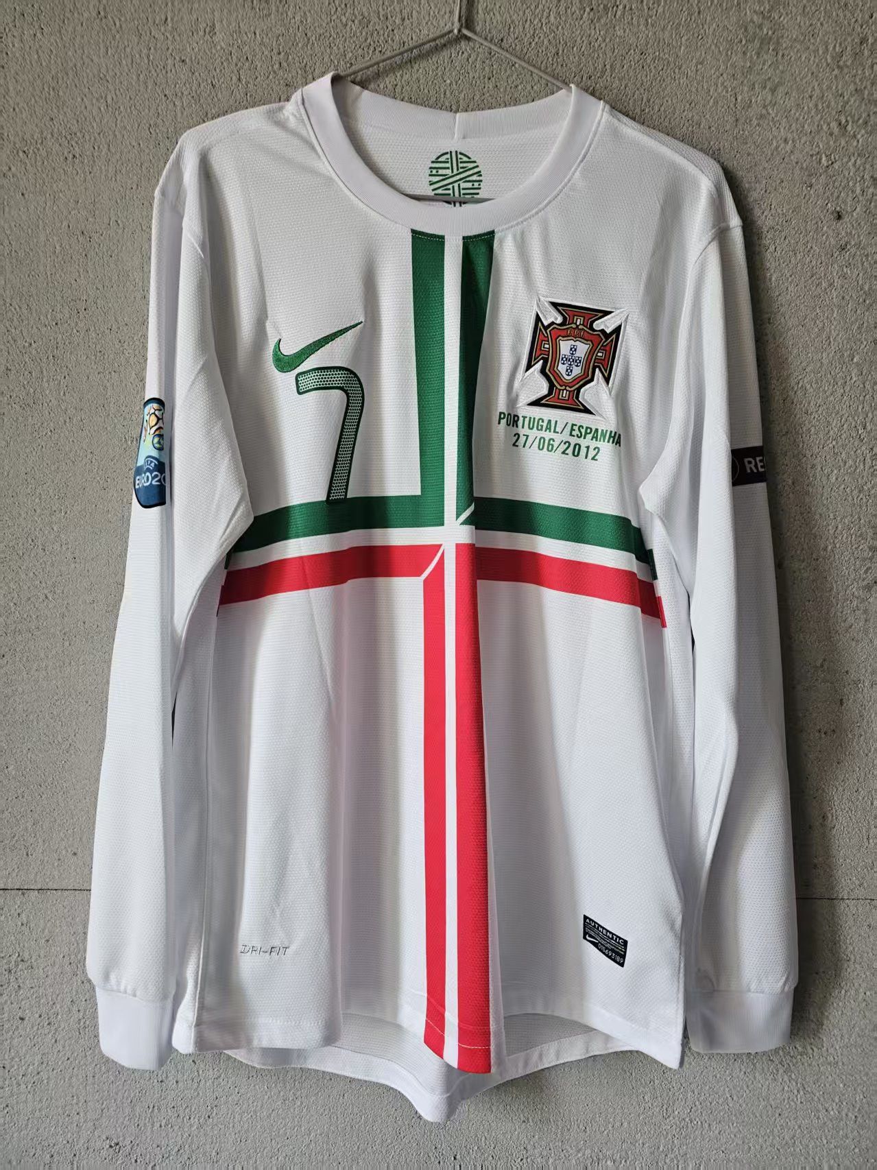 2012 Portugal #7 C Ronaldo Jersey Long