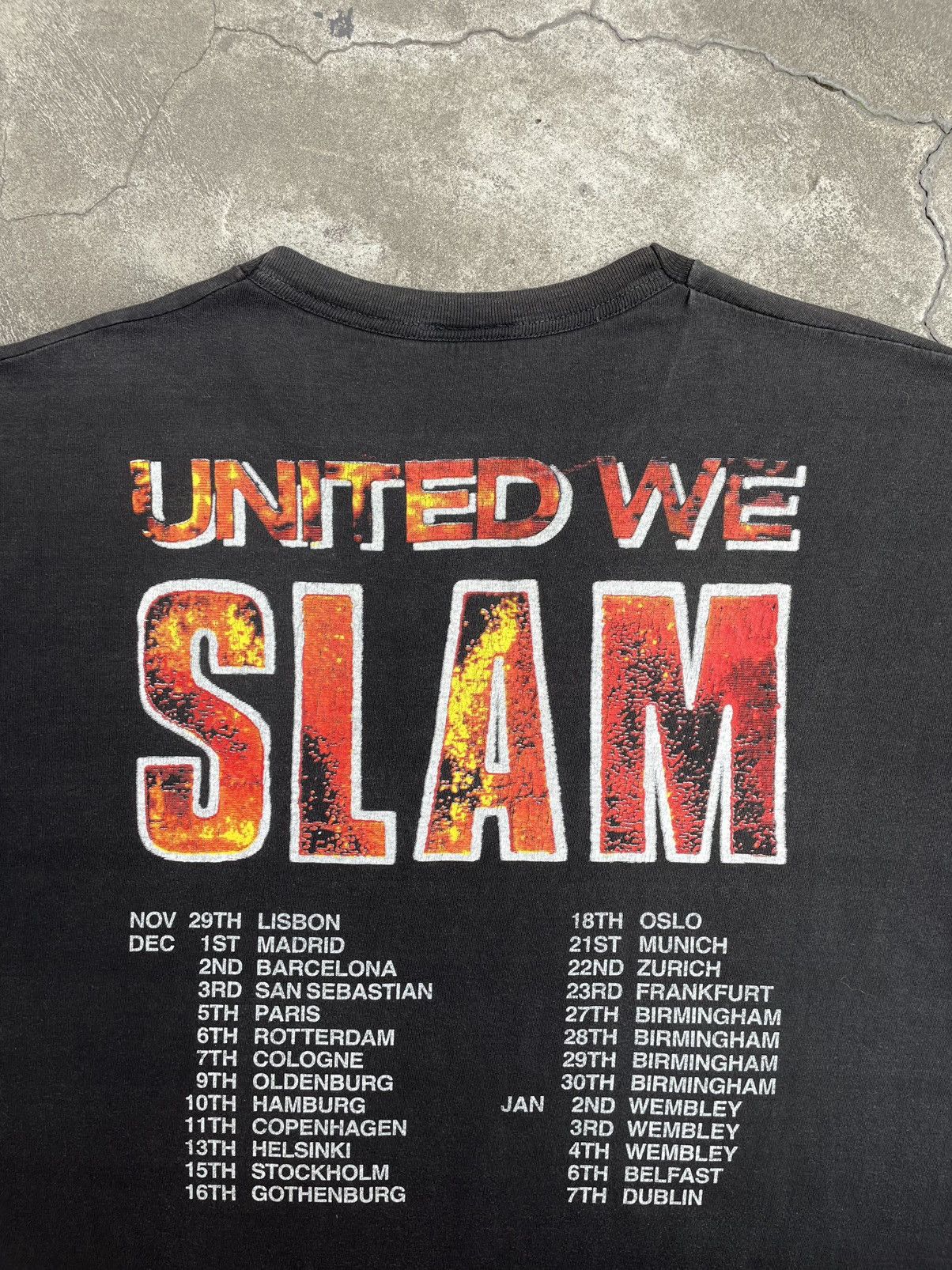 Vintage Rare 1989 Dan Reed Network Tour United We Slam Vtg. T-Shirt Size US XL / EU 56 / 4 - 9 Thumbnail