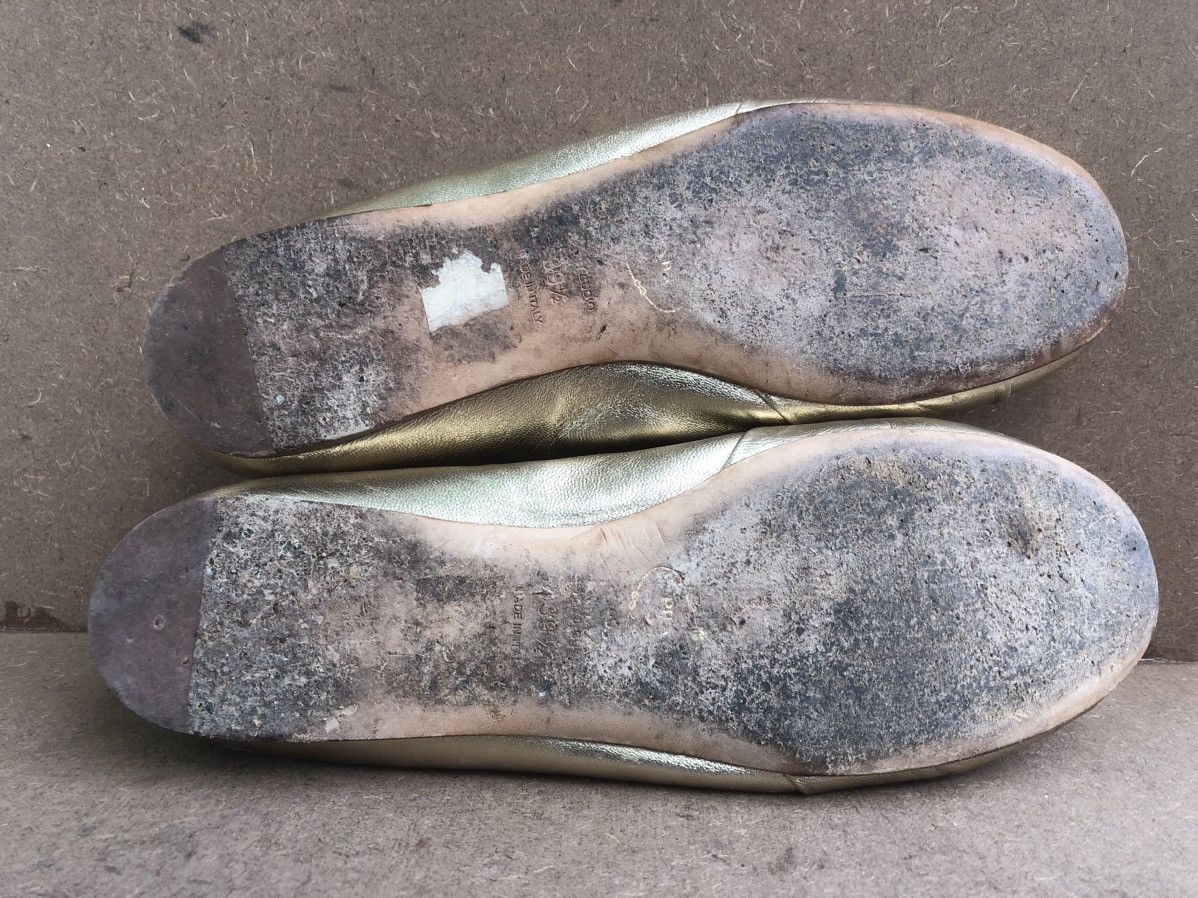Prada Prada Gold Leather Women’s Flat shoes Size 39.5 Made In 🇮🇹 Size US 9.5 / IT 39.5 - 13 Thumbnail
