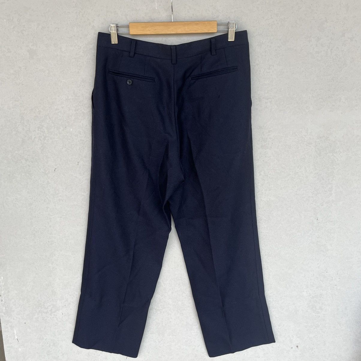 Other Vintage Navy Blue Pleated Trousers With A Relaxed Fit Size S Size US 26 / EU 42 - 5 Thumbnail