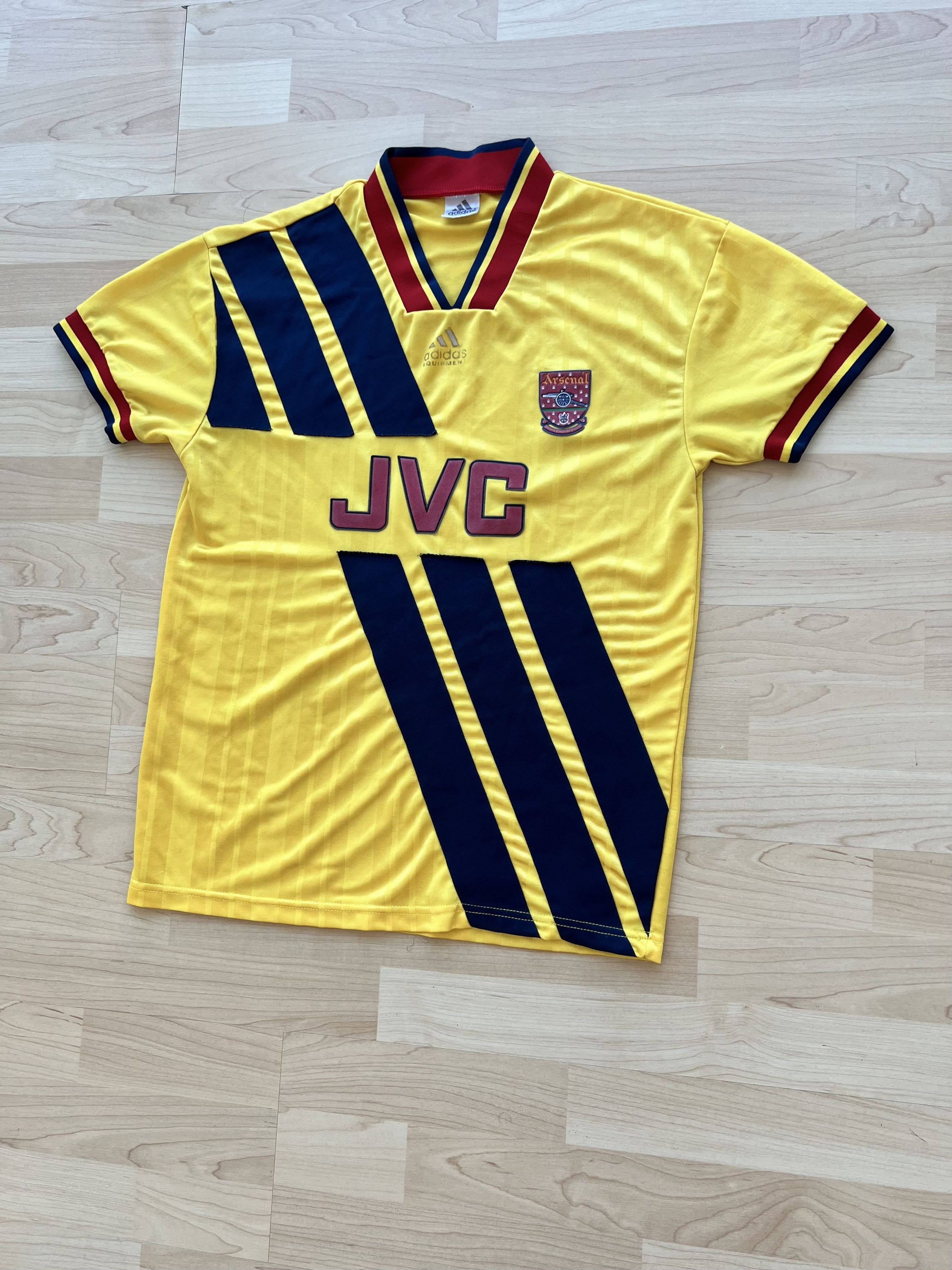 Adidas ARSENAL 1993 1994 AWAY FOOTBALL SHIRT Size US S / EU 44-46 / 1 - 3 Thumbnail