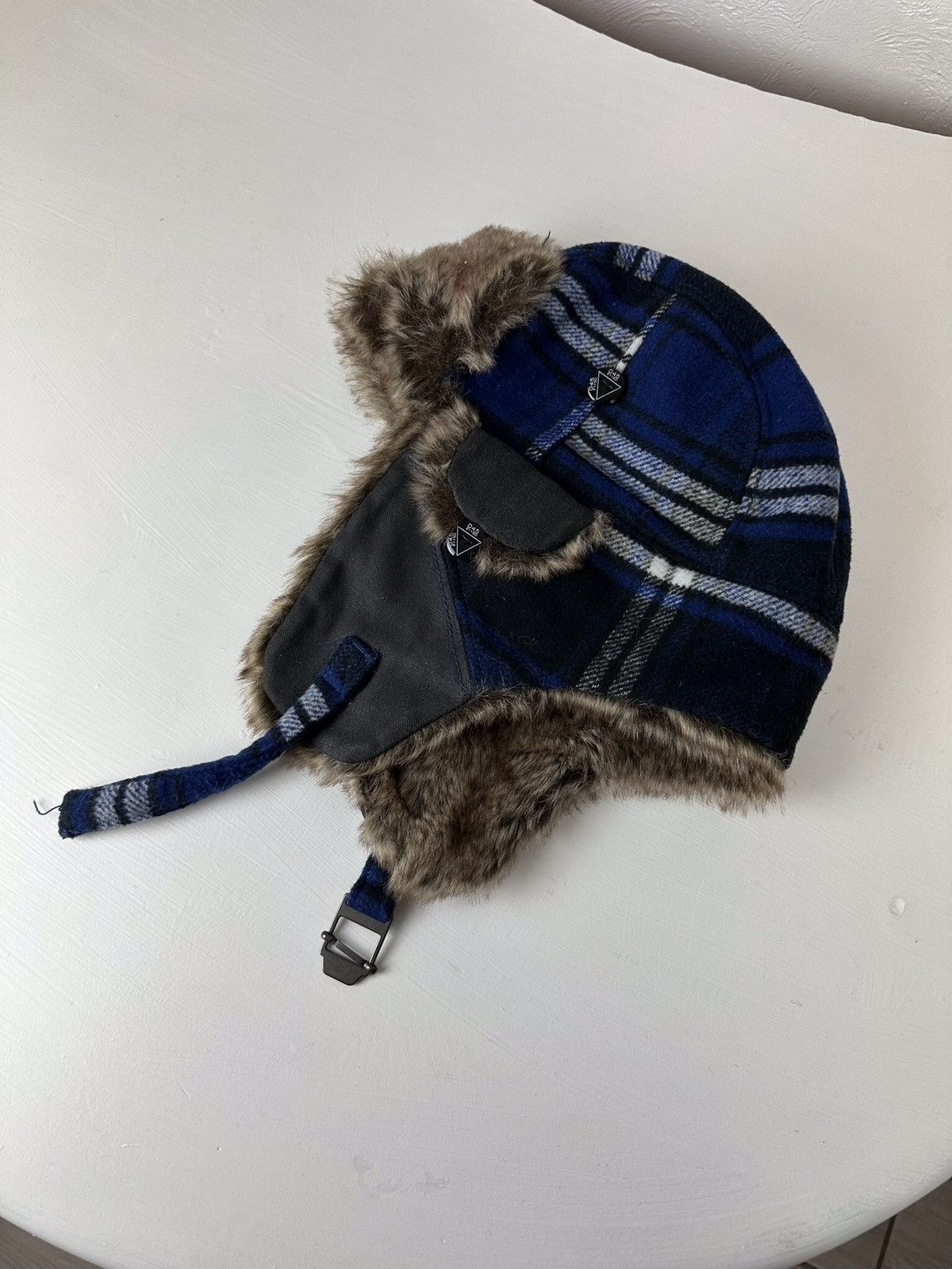 Hysteric Glamour × Vintage Crazy Y2K Mohair Fuzzy Hat Ushanka Punk Huge Size ONE SIZE - 6 Thumbnail