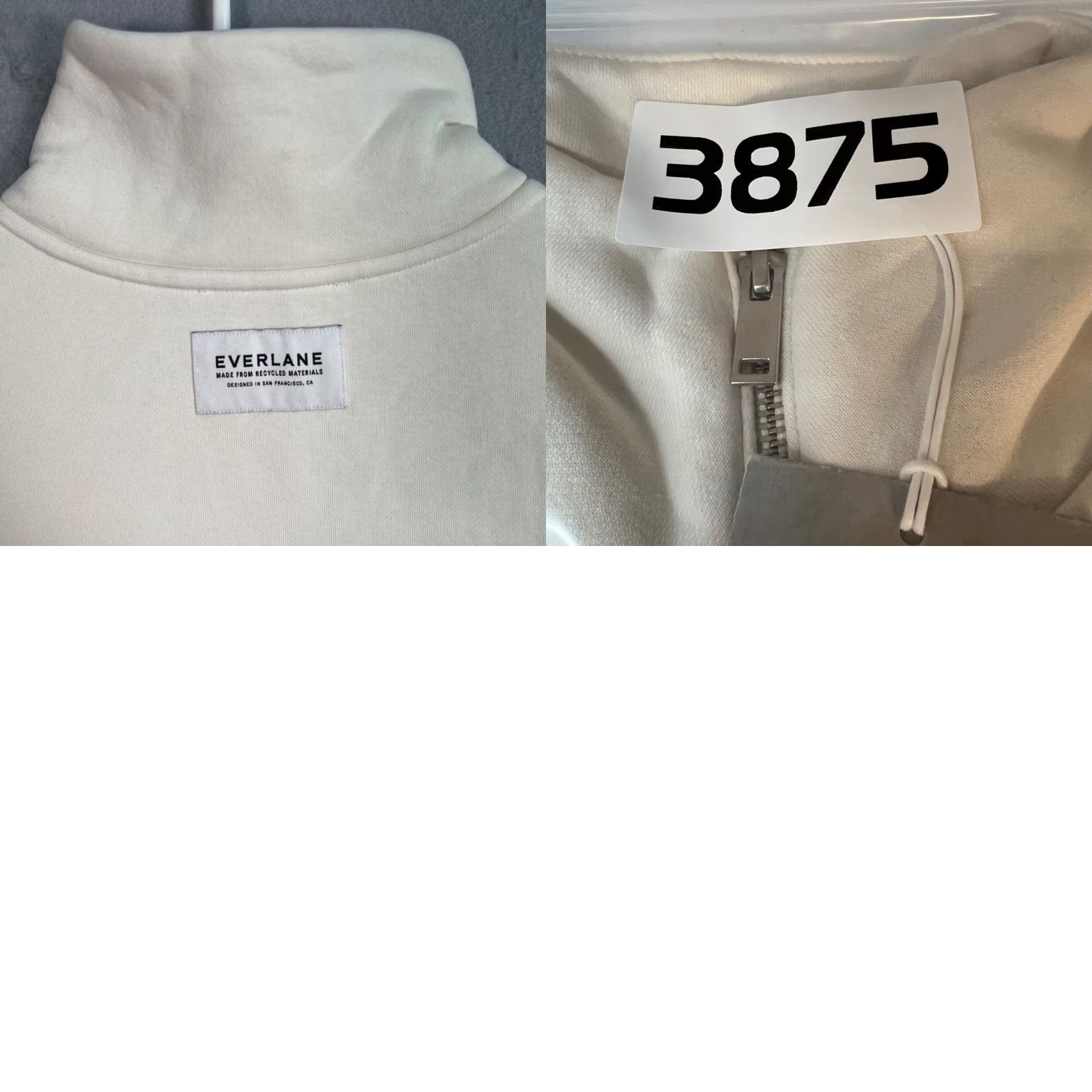 Everlane Everlane Sweatshirt Womens 2XS Pullover White Recycled Cotton Fleece Logo Long Sleeve Solid Warm Winter Fall 2XS Womens Pullover Sweatshirt N/A Size XXS / US 00 / IT 34 - 8 Thumbnail