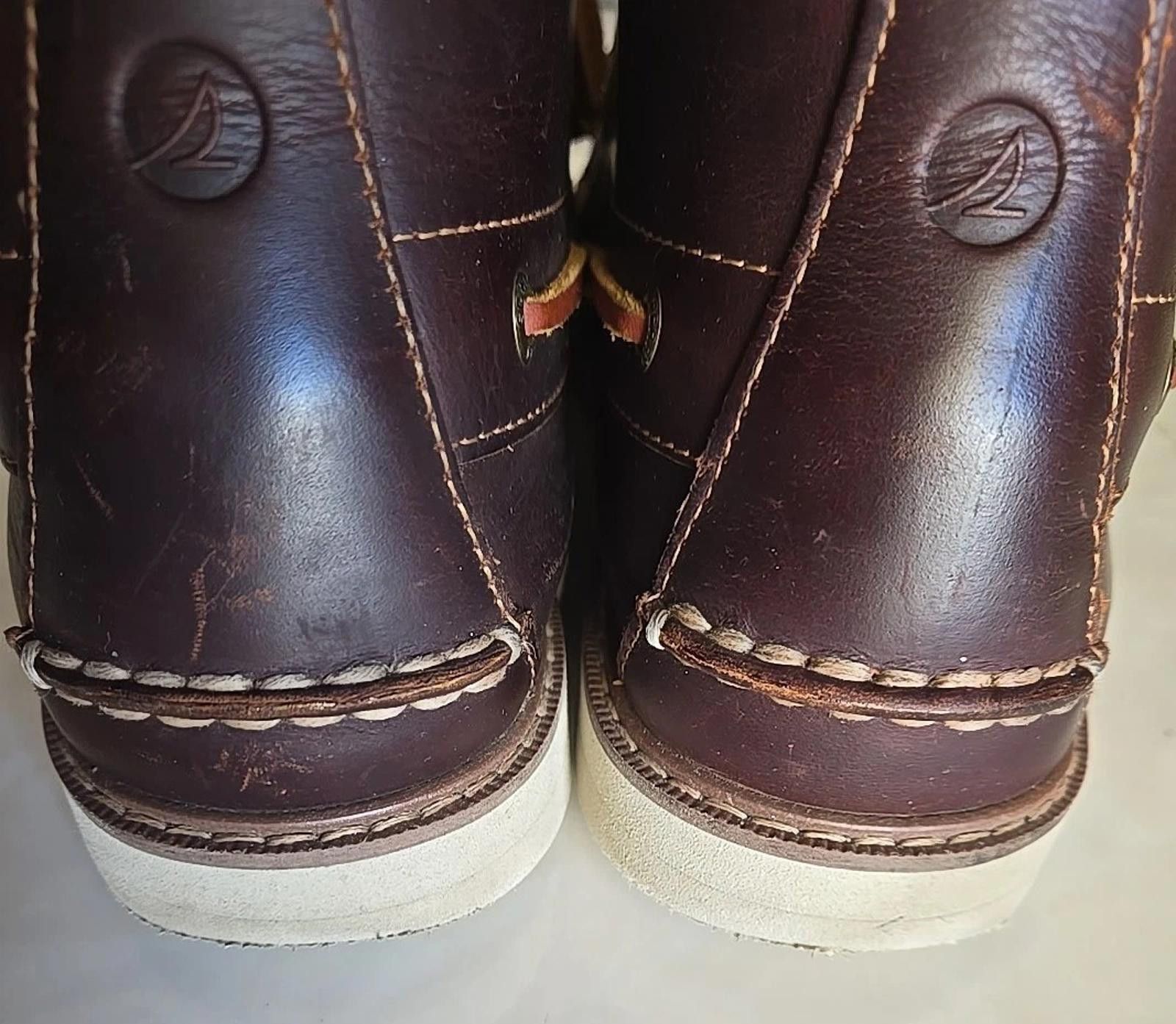 Sperry Sperry Top-Sider Brown Leather Lace-Up Ankle Boots Sz 11 Size US 11 / EU 44 - 6 Thumbnail