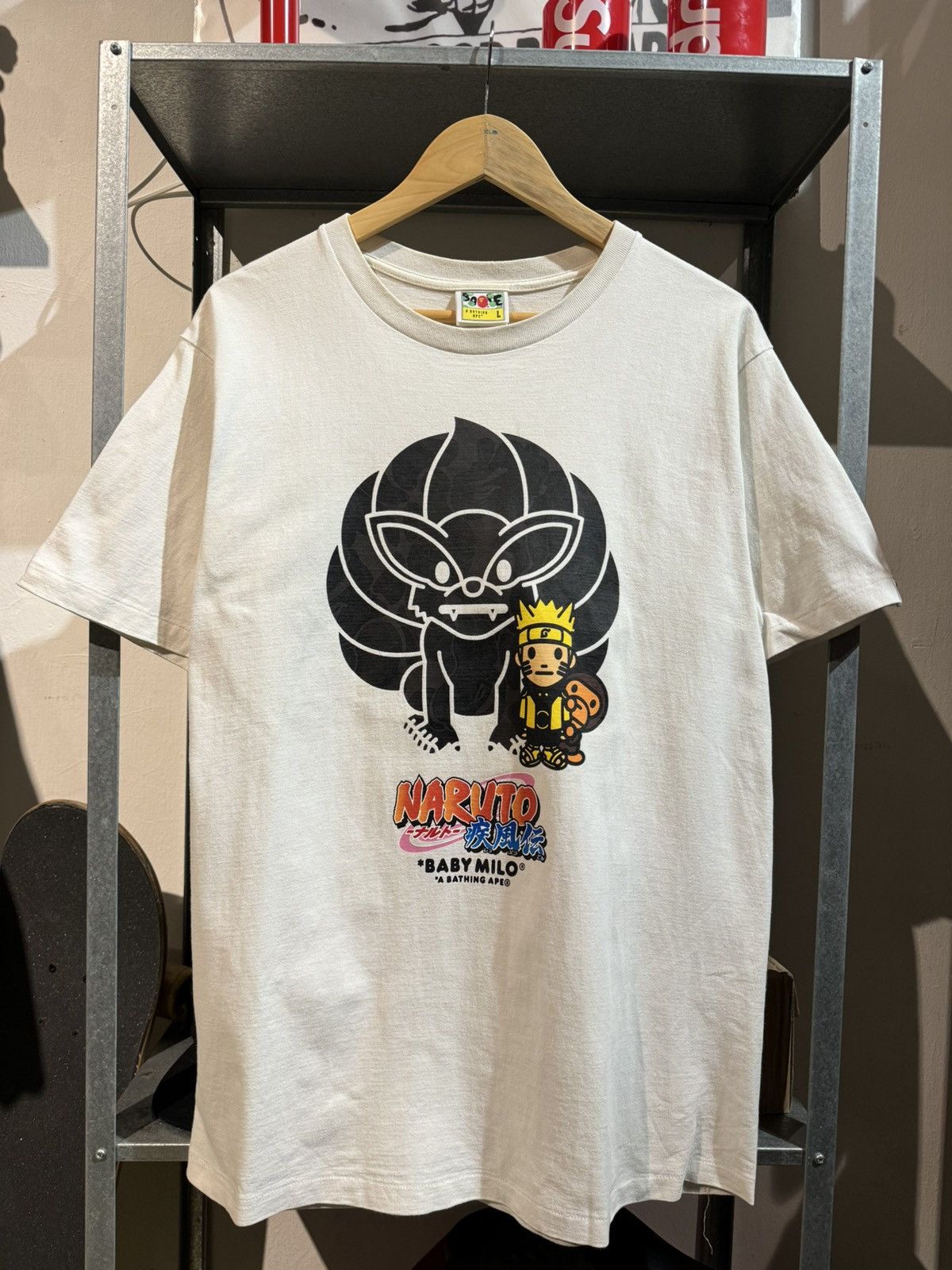 VERY RARE BAPE X NARUTO TEE