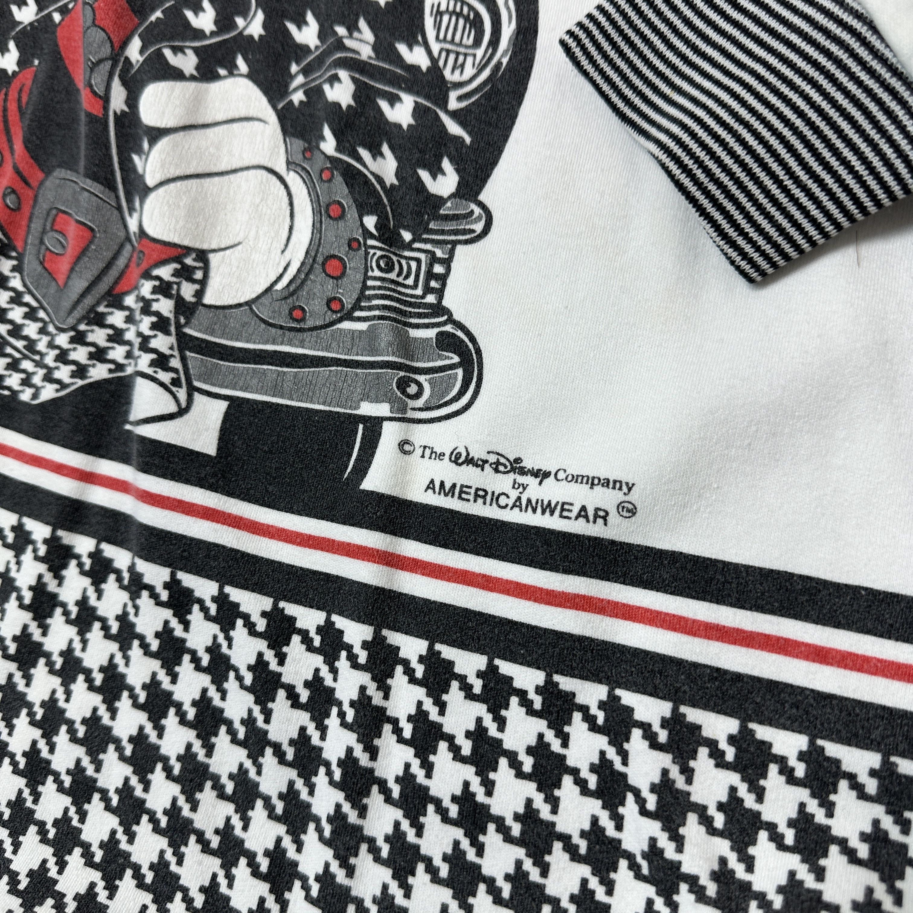 Vintage Vintage Old School Houndstooth Mickey Mouse Sweatshirt 80s Size US M / EU 48-50 / 2 - 4 Thumbnail