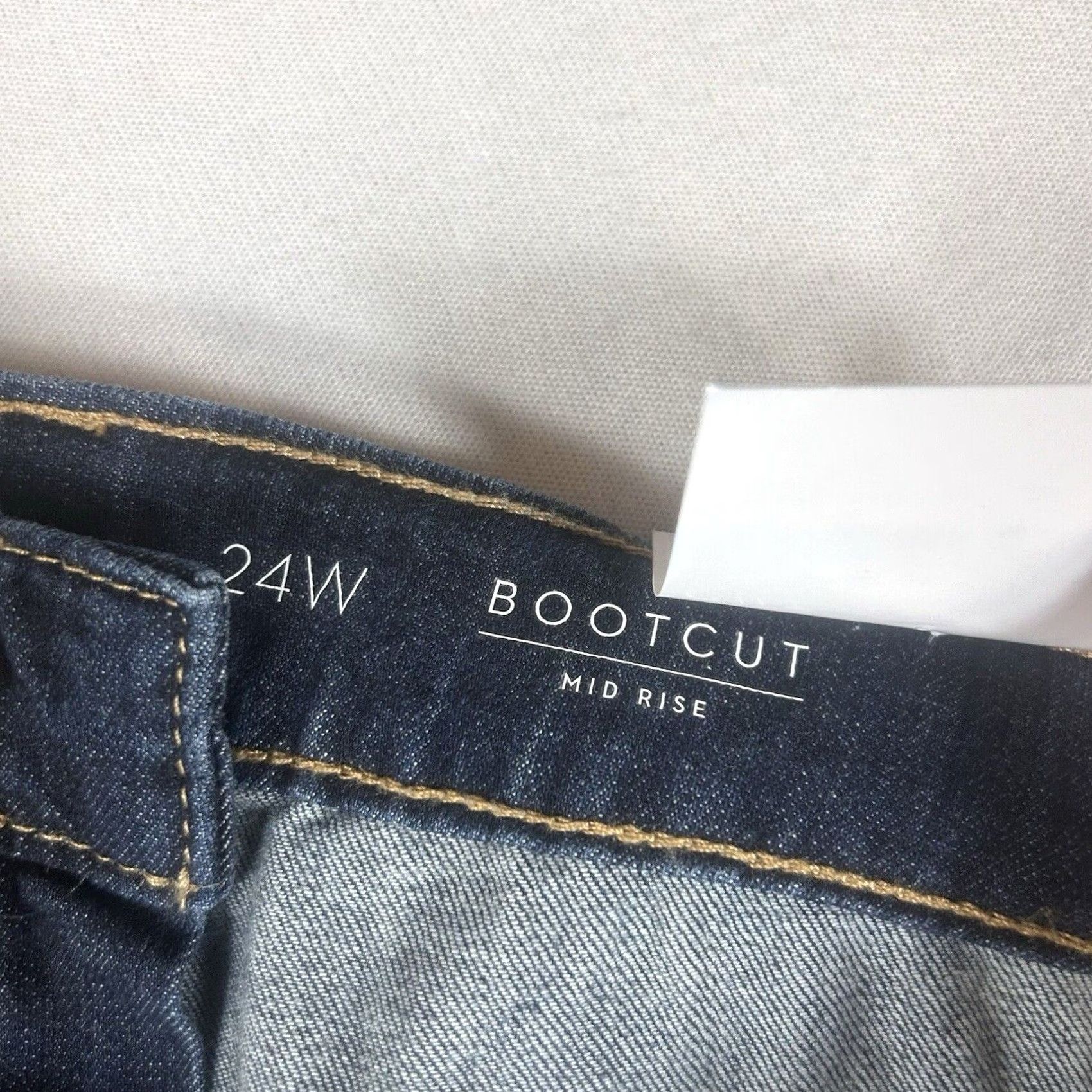 Vintage Simply Vera Boots Cut Jeans Womens 24W Plus Blue Denim Pockets Mid Rise NWT Size 42" / US 20 - 7 Thumbnail