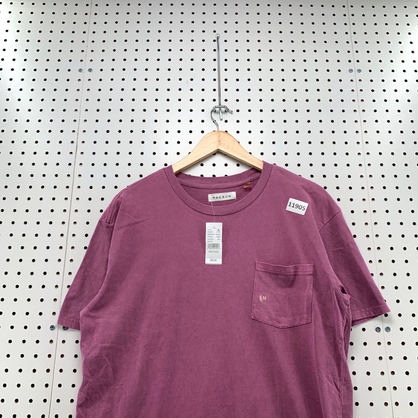 Pacsun Pacsun Shirt Mens Medium Red Short Sleeve Cotton Pocket Modern T-Shirt Size US M / EU 48-50 / 2 - 2 Thumbnail