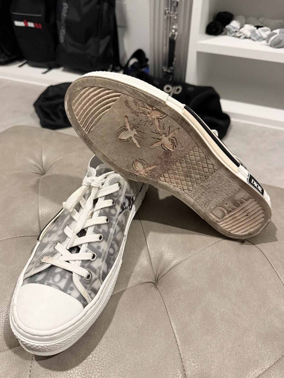 Dior Dior B23 Converse Chuck Taylor Size 10.5 Size US 10.5 / EU 43-44 - 4 Thumbnail