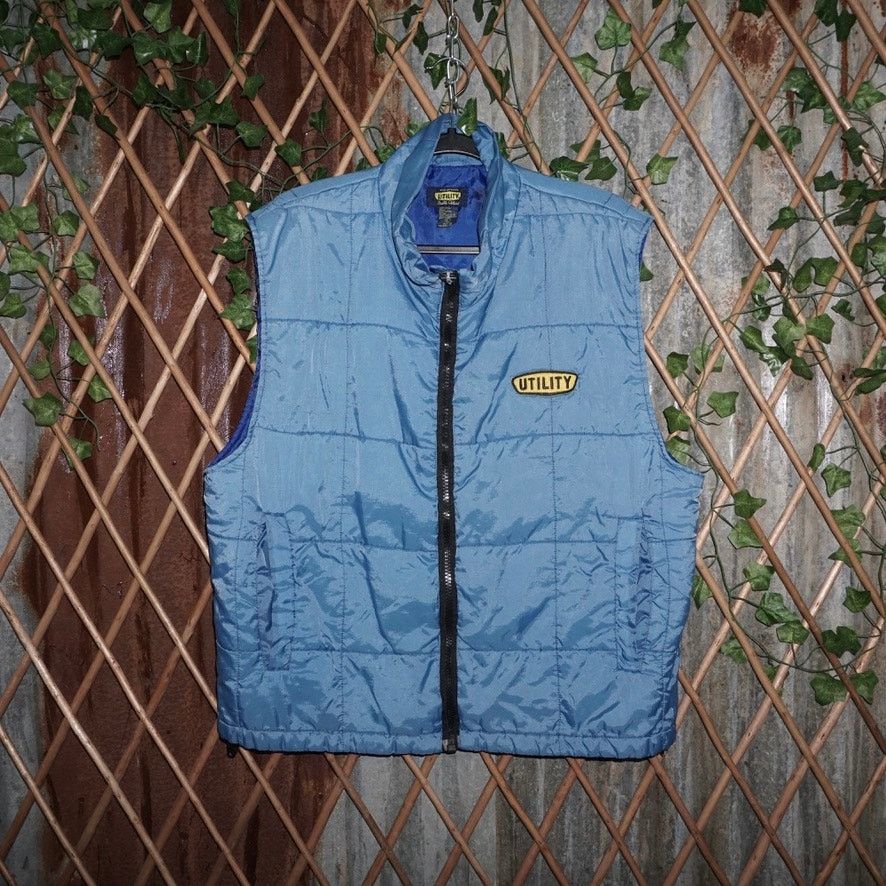 Vintage Large - Vintage Y2K utility embroider 90s Patch quilted vest Size US L / EU 52-54 / 3 - 1 Thumbnail