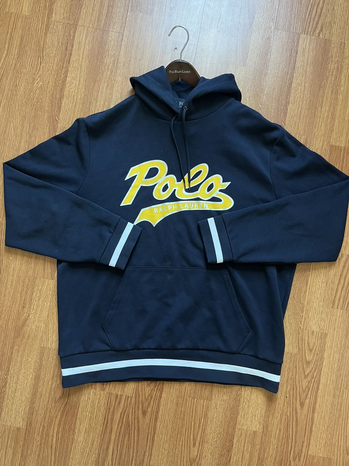 Blue and yellow polo hoodie online