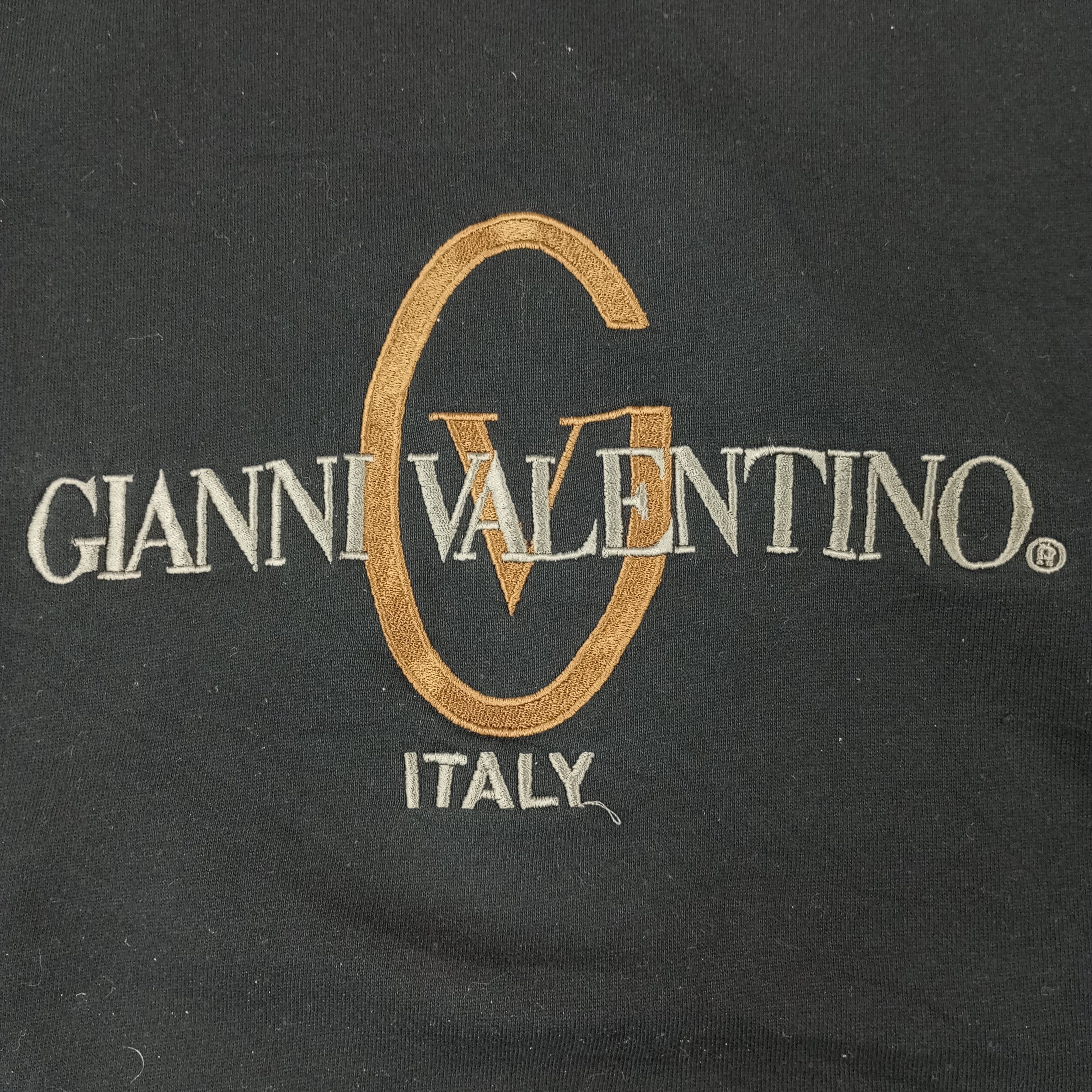 Gianni Valentino × Valentino × Vintage Gianni Valentino Italy Center Design Sweatshirt c218n12 Size US XL / EU 56 / 4 - 2 Thumbnail