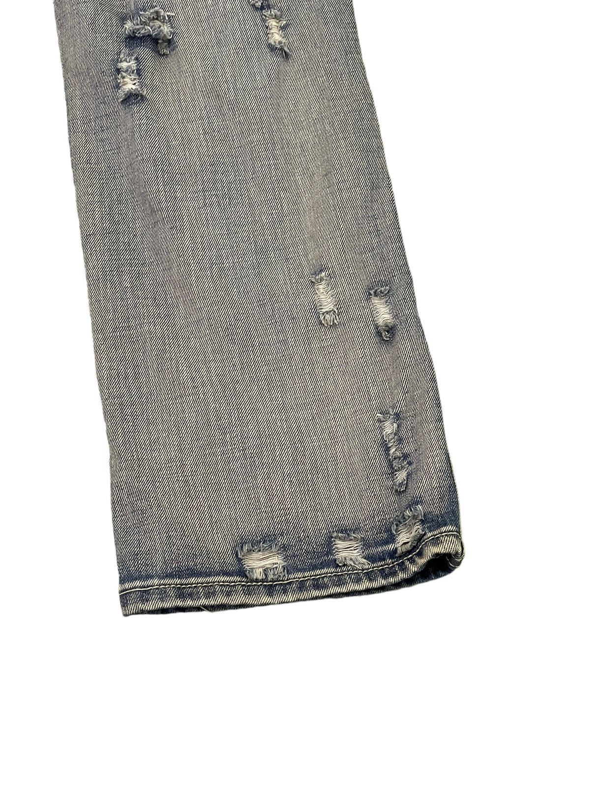 Japanese Brand Damage Jeans Vence Faded Distress Low Rise Slim 8🟦1 Size US 29 - 13 Thumbnail