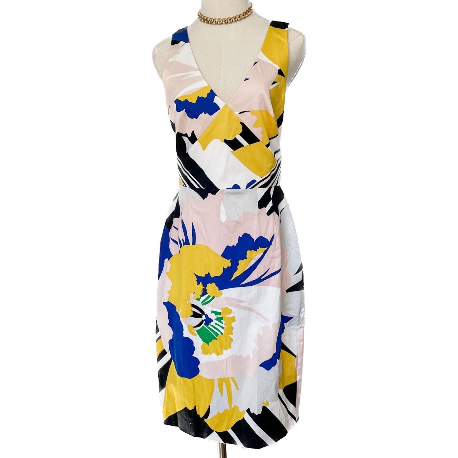 Karen Millen Karen Millen floral print crisscross strap cotton dress 8 Size M / US 6-8 / IT 42-44 - 9 Thumbnail