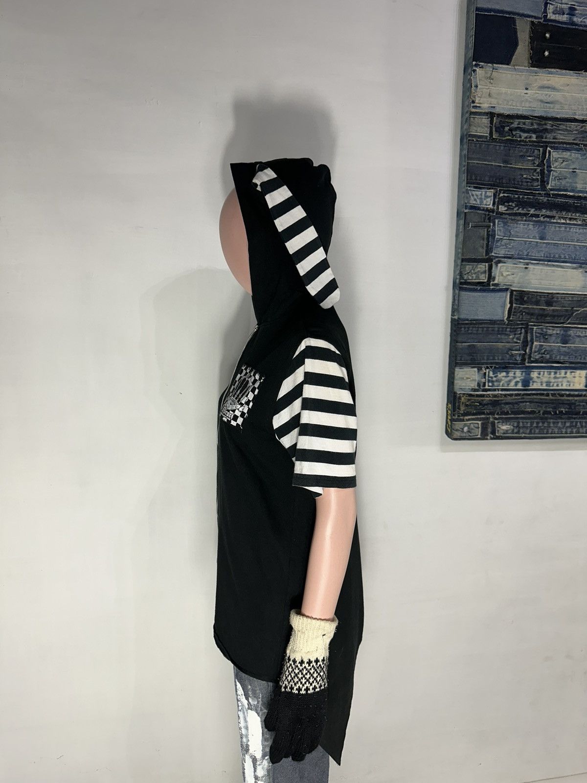 Japanese Brand Deorart Punk Bondage Bunny Hooded Zip Tshirt Size L / US 10 / IT 46 - 14 Thumbnail
