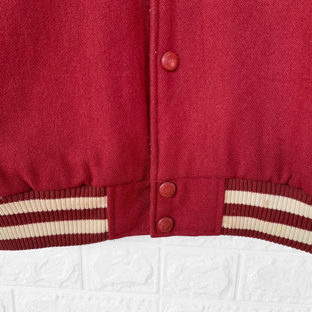 MLB Vintage 90s Yankees Wool Varsity Leather Jacket Embroidered Size US XL / EU 56 / 4 - 8 Thumbnail