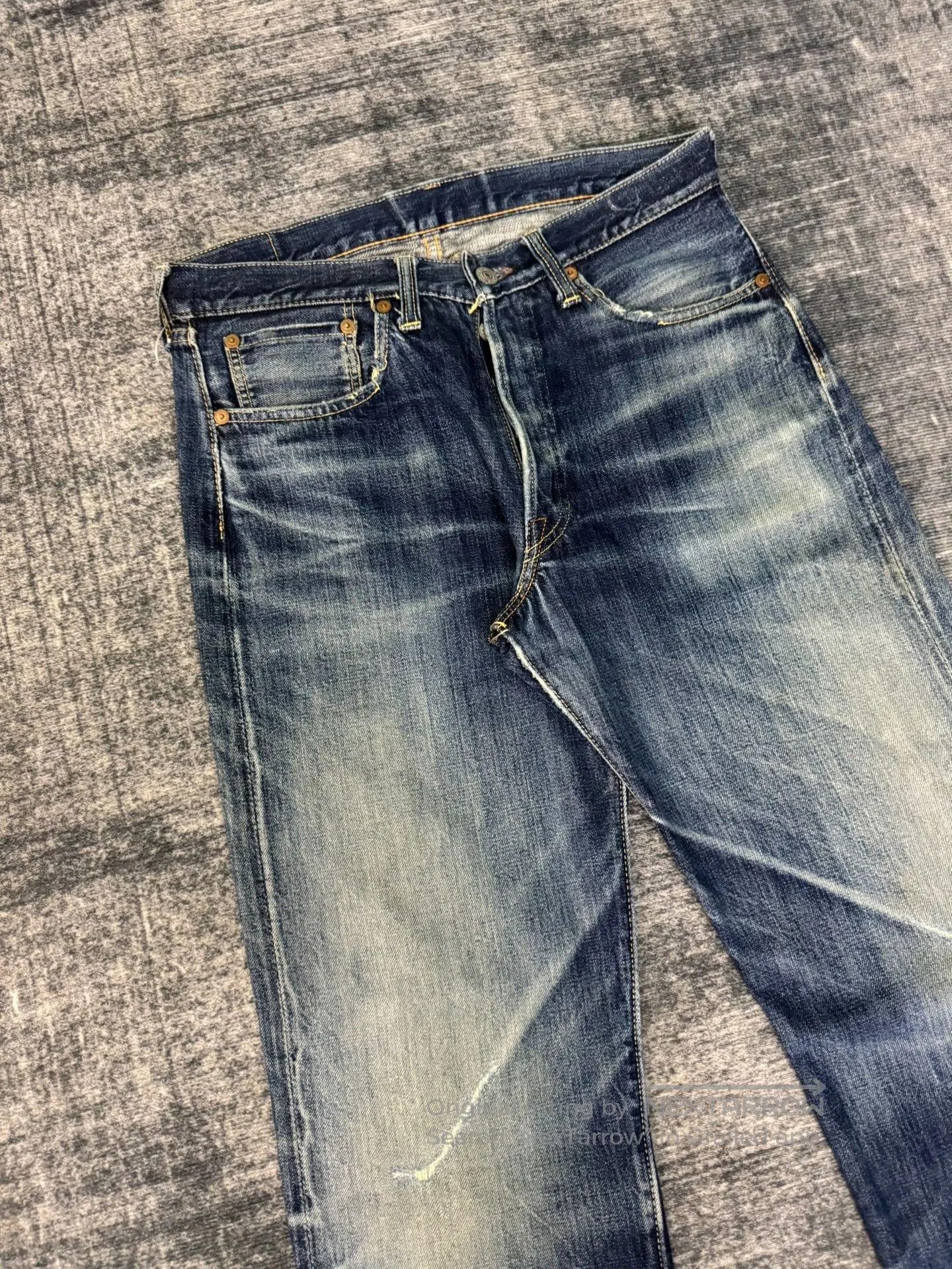 Vintage Vintage Joe McCoy 90s Washed Blue Jeans. Size US 32 / EU 48 - 2 Thumbnail