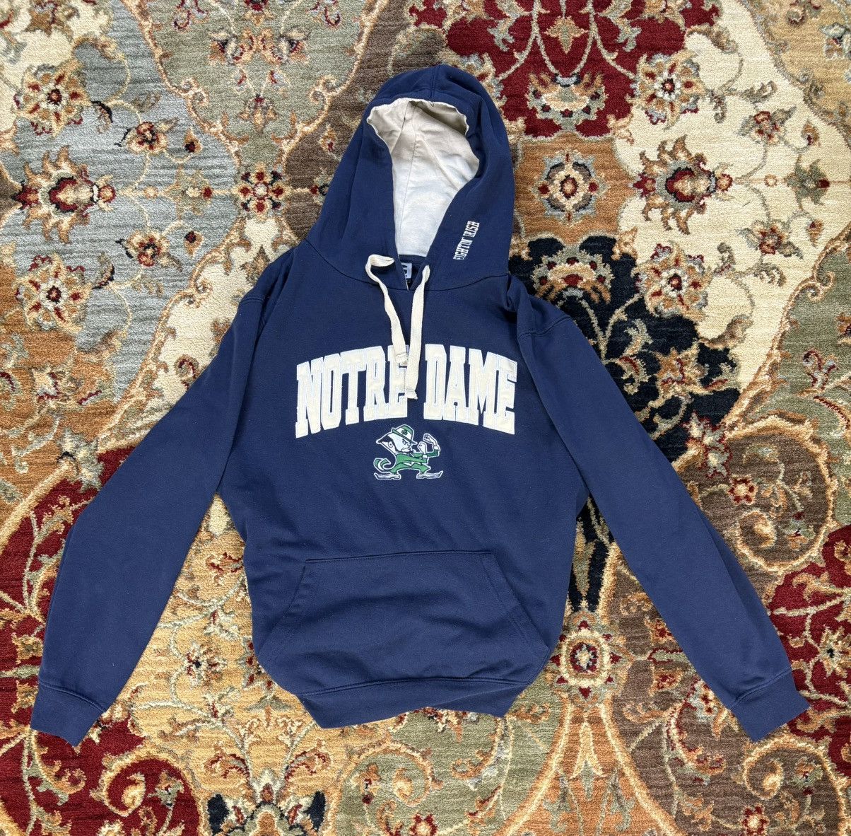 NCAA × Vintage Vintage Y2K Notre Dame Hoodie Sweatshirt Size US L / EU 52-54 / 3 - 1 Thumbnail