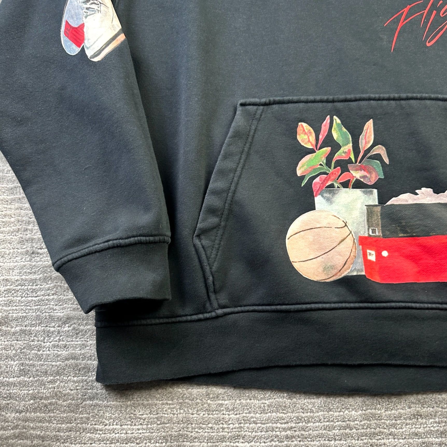 Jordan Brand Jordan Hoodie Mens XL Artist Series Jacob Rochester All Over Print Crew Neck Pockets Logo Sport Basketball Size US XL / EU 56 / 4 - 4 Thumbnail