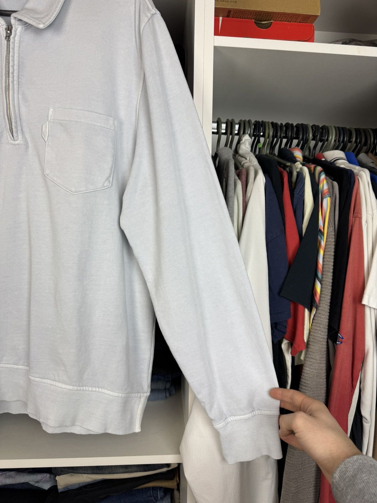 YMC YMC Men's 1/4 Zip Collared Sweatshirt Size US L / EU 52-54 / 3 - 17 Thumbnail