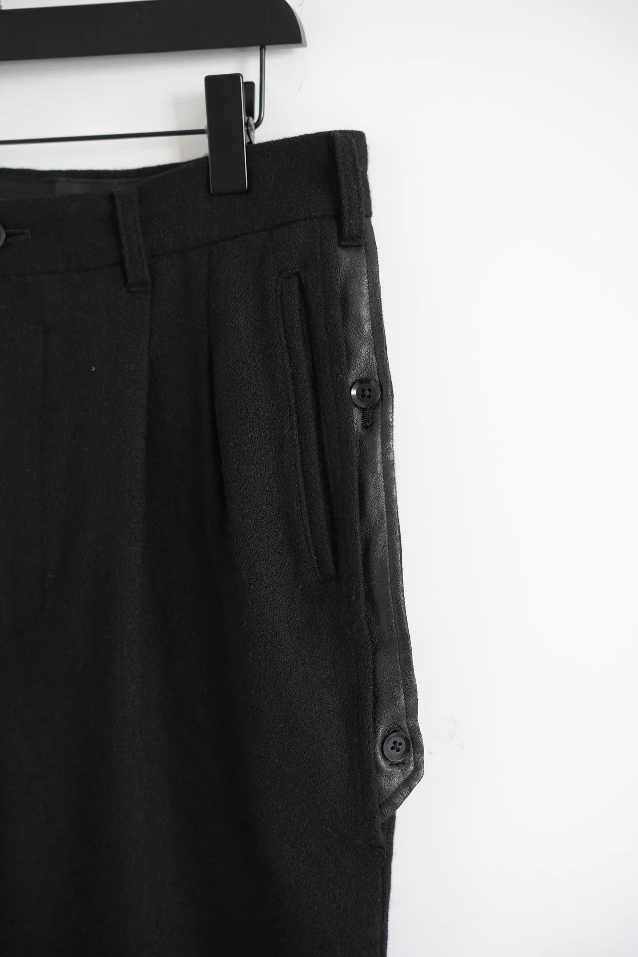 Yohji Yamamoto Yohji Yamamoto 14AW PH 2-ply Leather Cropped Pants Size US 32 / EU 48 - 3 Thumbnail