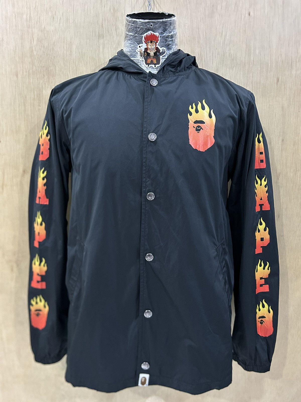 Bape BAPE Flame Hoodie Coach Jacket Size US M / EU 48-50 / 2 - 1 Thumbnail