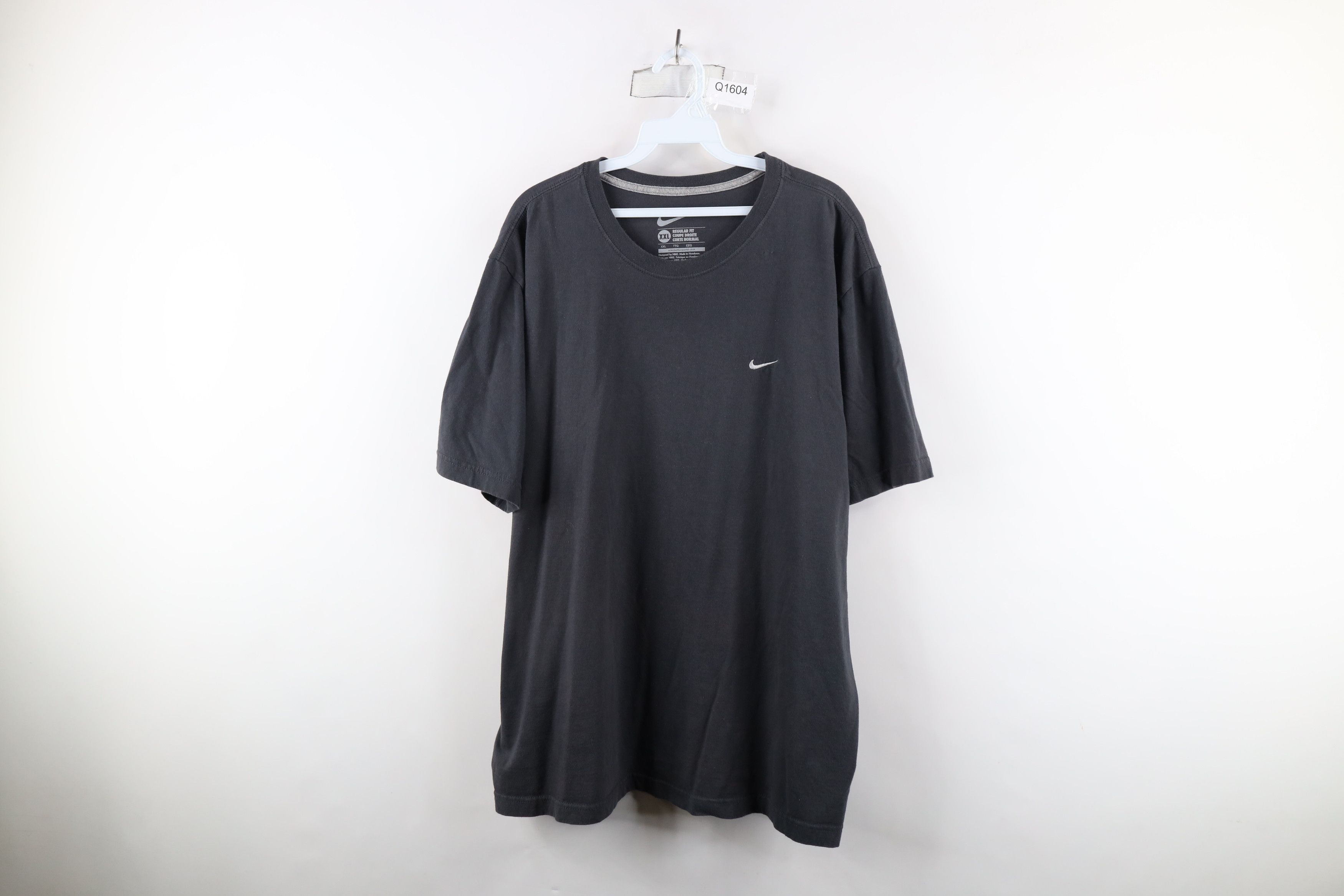 Nike × Vintage Vintage Nike Travis Scott Mini Swoosh T-Shirt Charcoal Gray Size US XXL / EU 58 / 5 - 1 Thumbnail