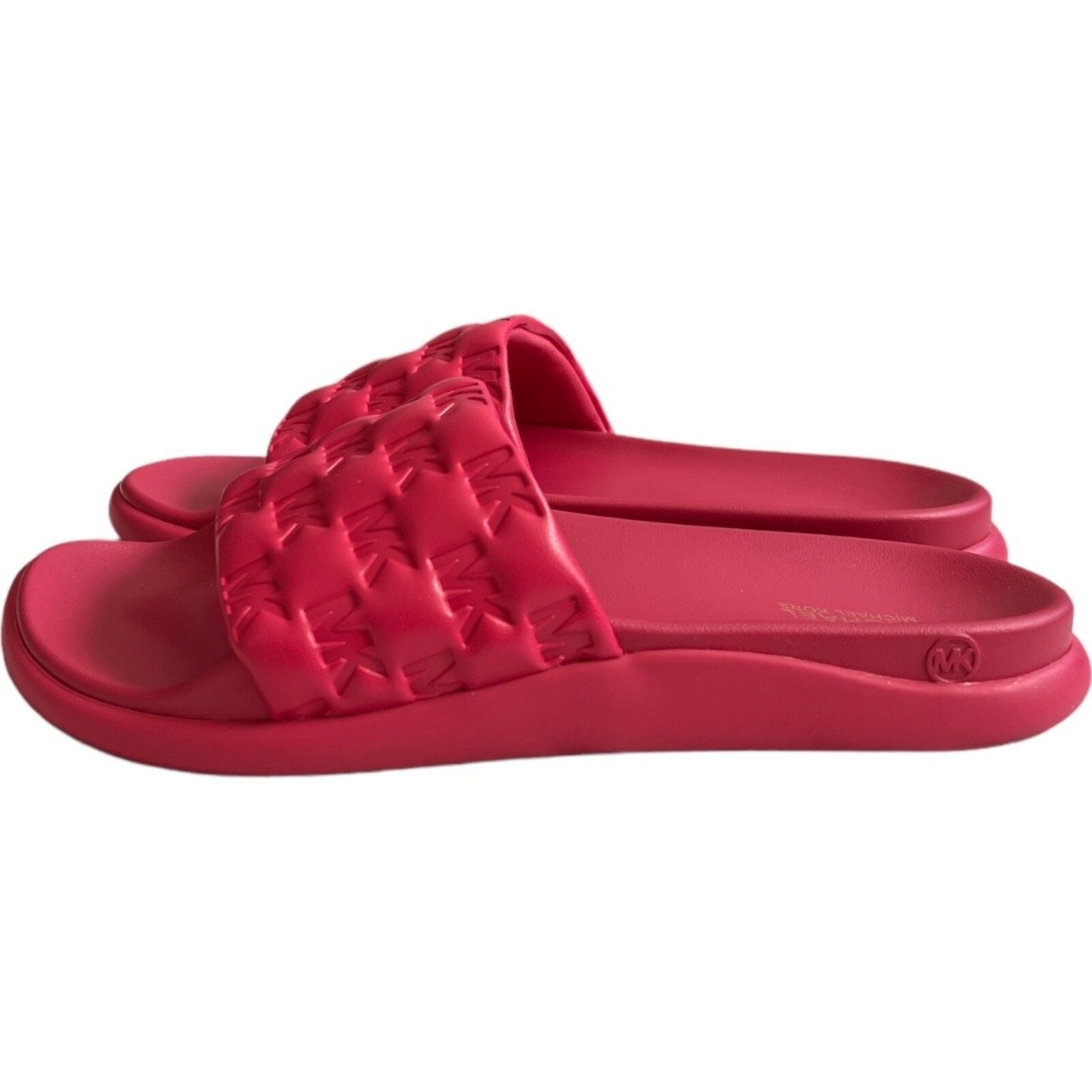 Michael Kors MICHAEL Michael Kors Finnie Slide Sandals Rubin Red, US7 Size US 7 / IT 37 - 3 Thumbnail