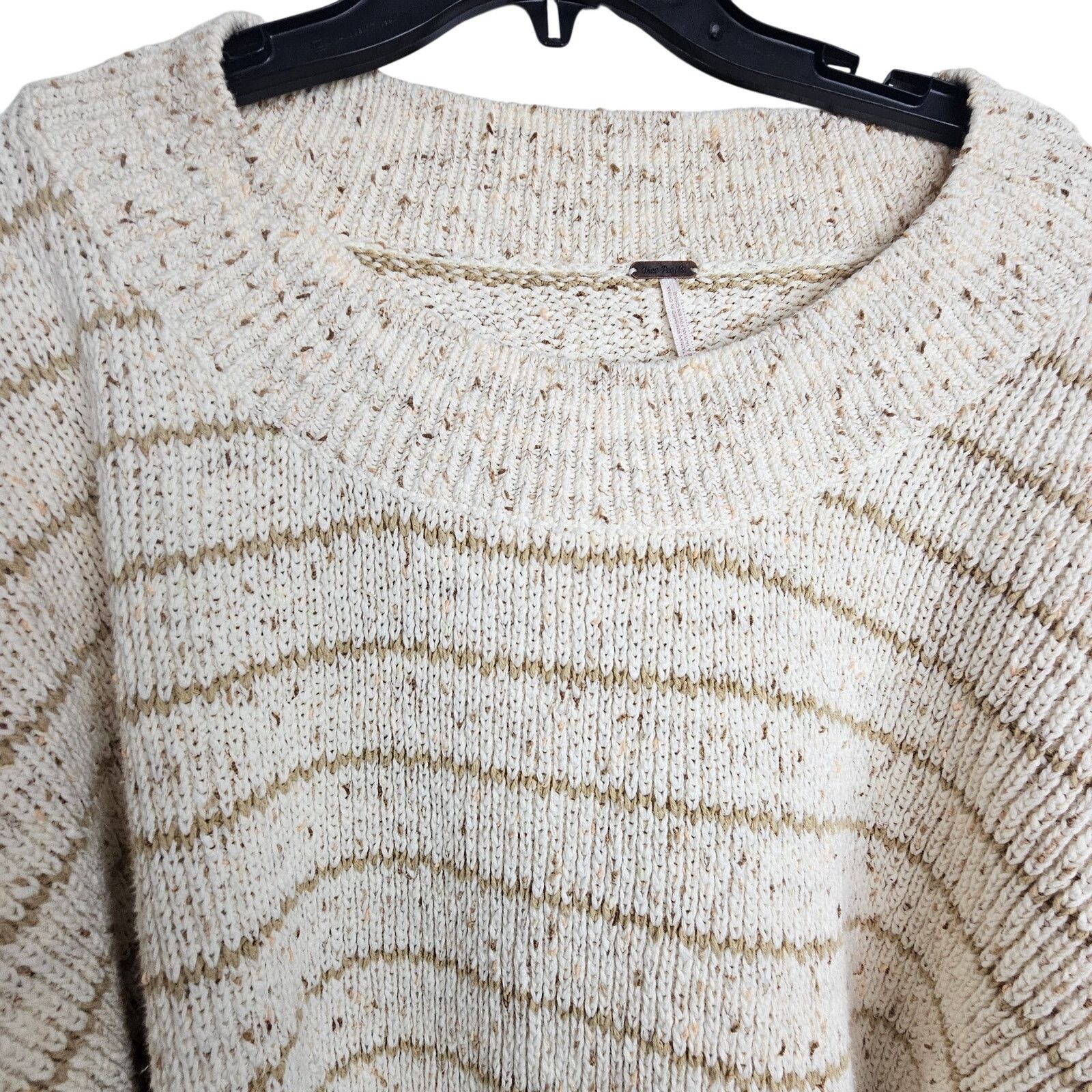 Free People Free People Starlight Striped Pullover Sweater Sz M Granola Size M / US 6-8 / IT 42-44 - 3 Thumbnail