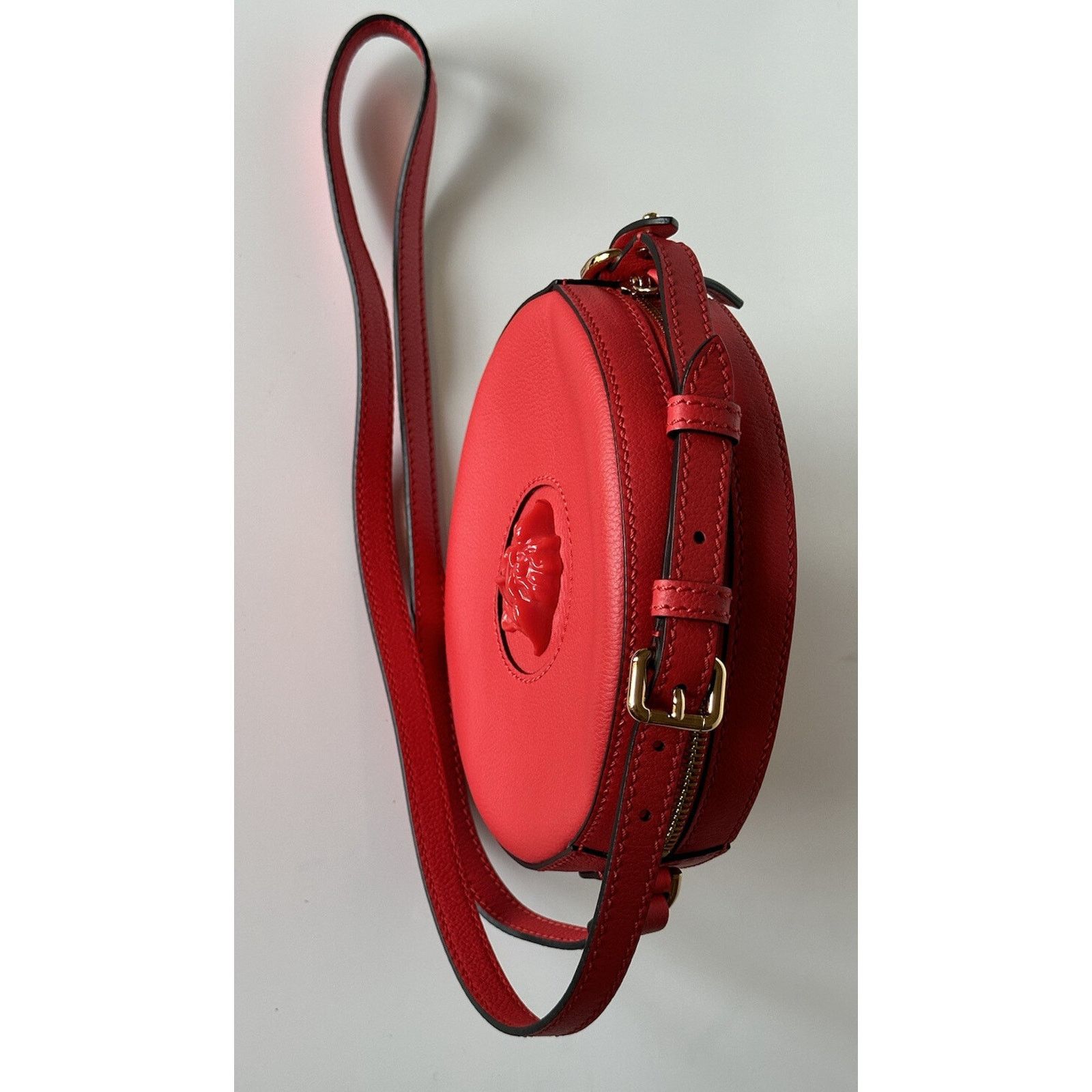 Versace Versace Medusa Head Leather Round Red Crossbody Bag DBFI050 Size ONE SIZE - 12 Thumbnail