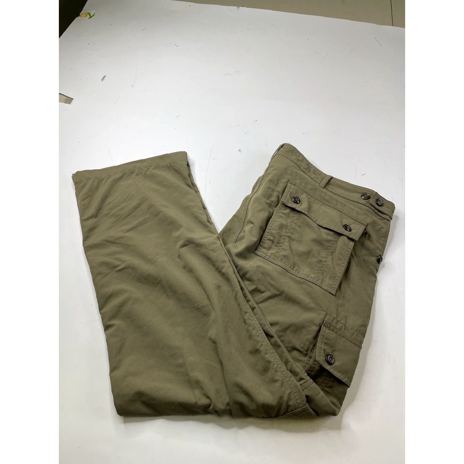 Vintage Clothing Arts P^cubed Cargo Pants Mens 40x30 Khaki Brown Tan Pockets Zip Straight Regular Size US 40 / EU 56 - 2 Thumbnail