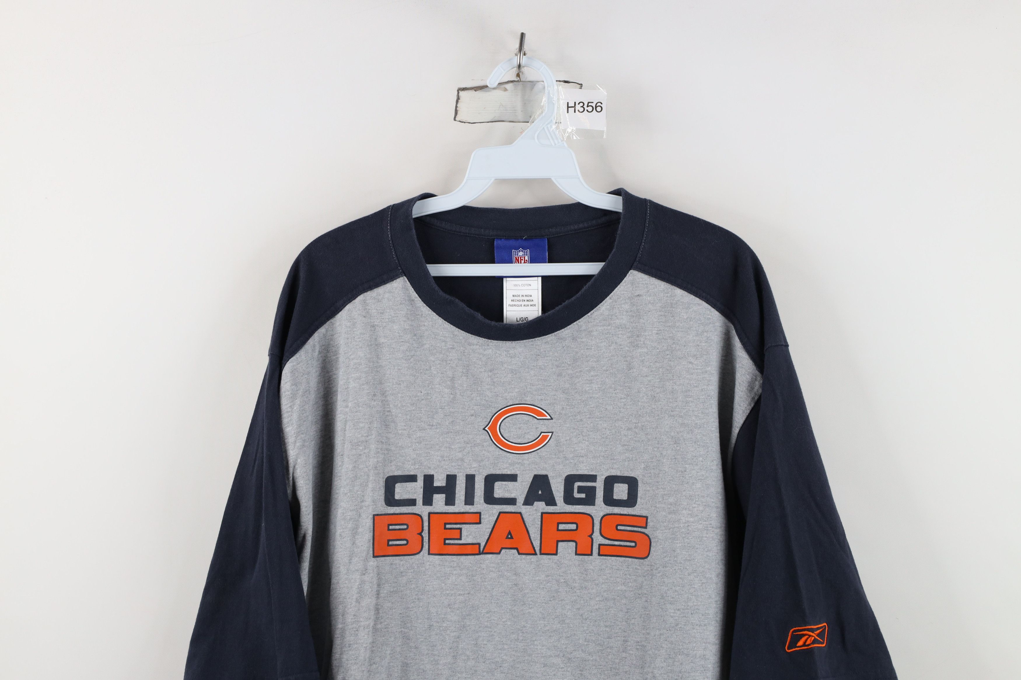 Reebok Vintage Reebok Chicago Bears Football Raglan T-Shirt Gray Size US L / EU 52-54 / 3 - 2 Thumbnail