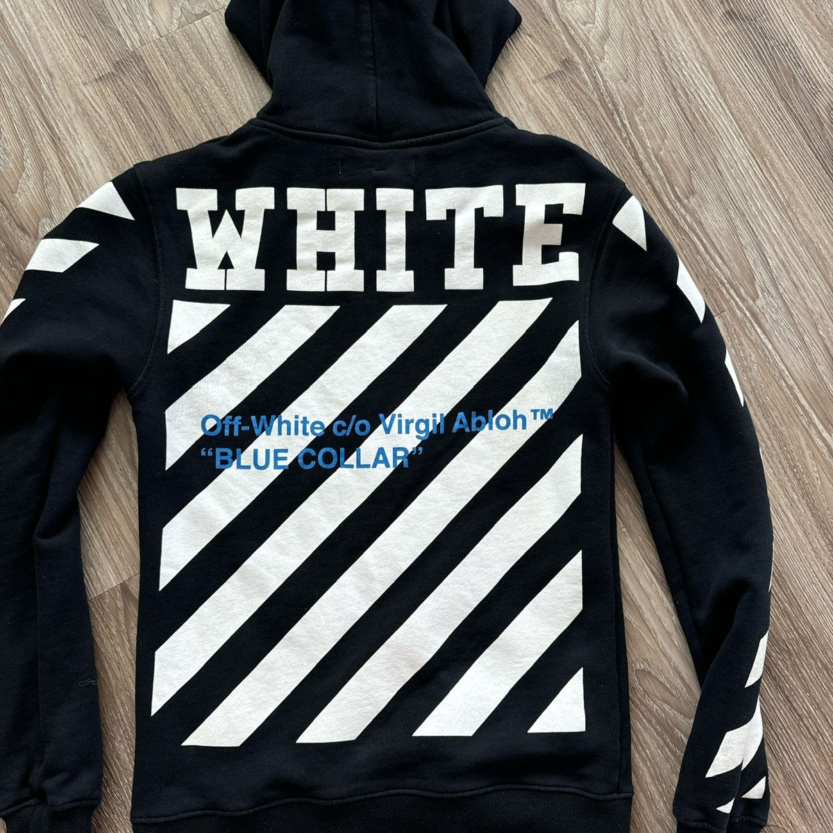 Designer × Off-White Off-White 'Blue Collar' Hoodie Size US XS / EU 42 / 0 - 5 Thumbnail