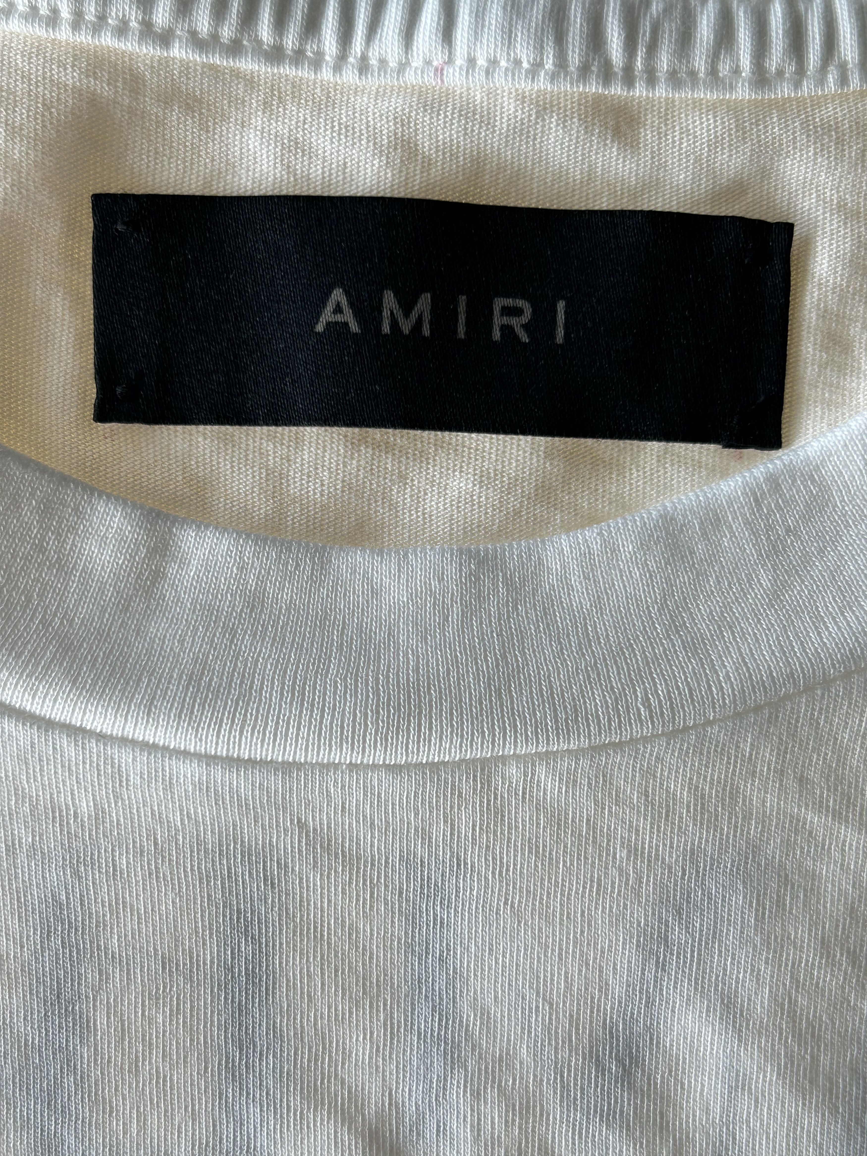 Amiri Amiri White & Black Cherub Logo T-Shirt Size US L / EU 52-54 / 3 - 3 Thumbnail