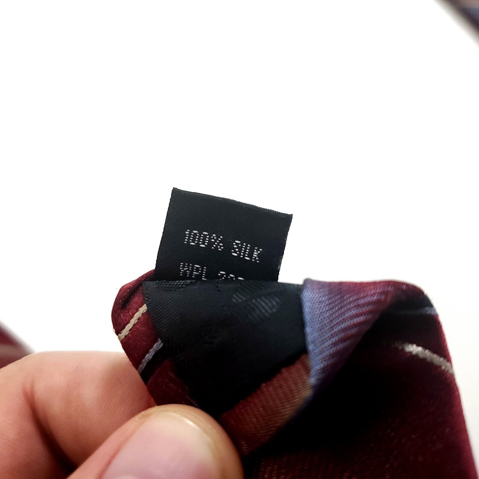 Perry Ellis Perry Ellis Portfolio Red Striped Woven Silk Tie Size ONE SIZE - 4 Thumbnail