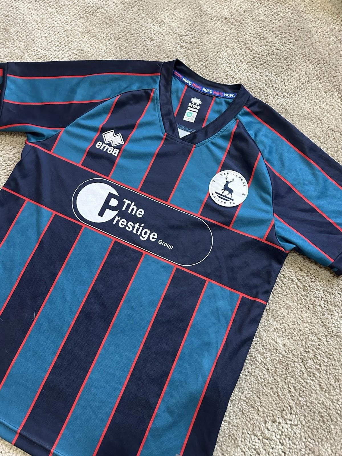Errea Hartlepool United 2023-24 Away Football Shirt Soccer Jersey Size US M / EU 48-50 / 2 - 3 Thumbnail