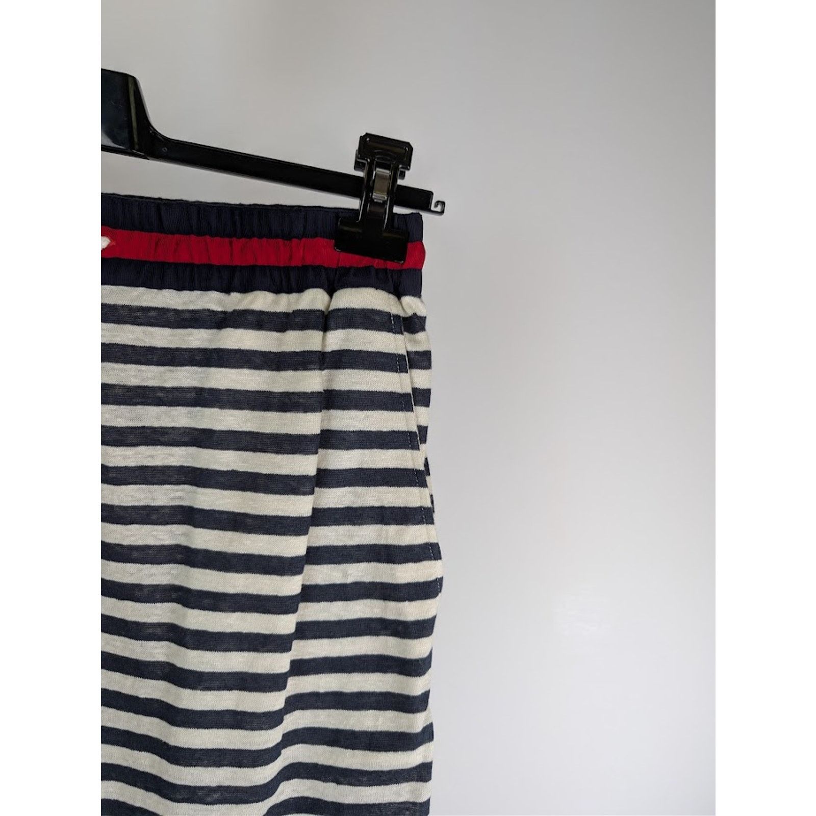 Gucci o1rshd1 Striped Linen Jersey Basket Pant in Navy/Milk Size US 36 / EU 52 - 4 Thumbnail