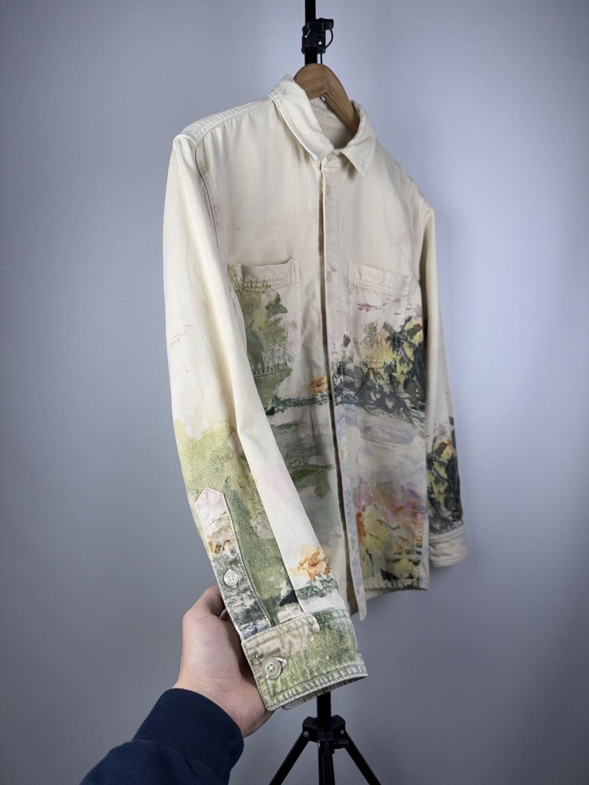 Zara Avant Garde ZARA / Raf Simons style ART Cotton Heavy Shirt Size US S / EU 44-46 / 1 - 5 Thumbnail