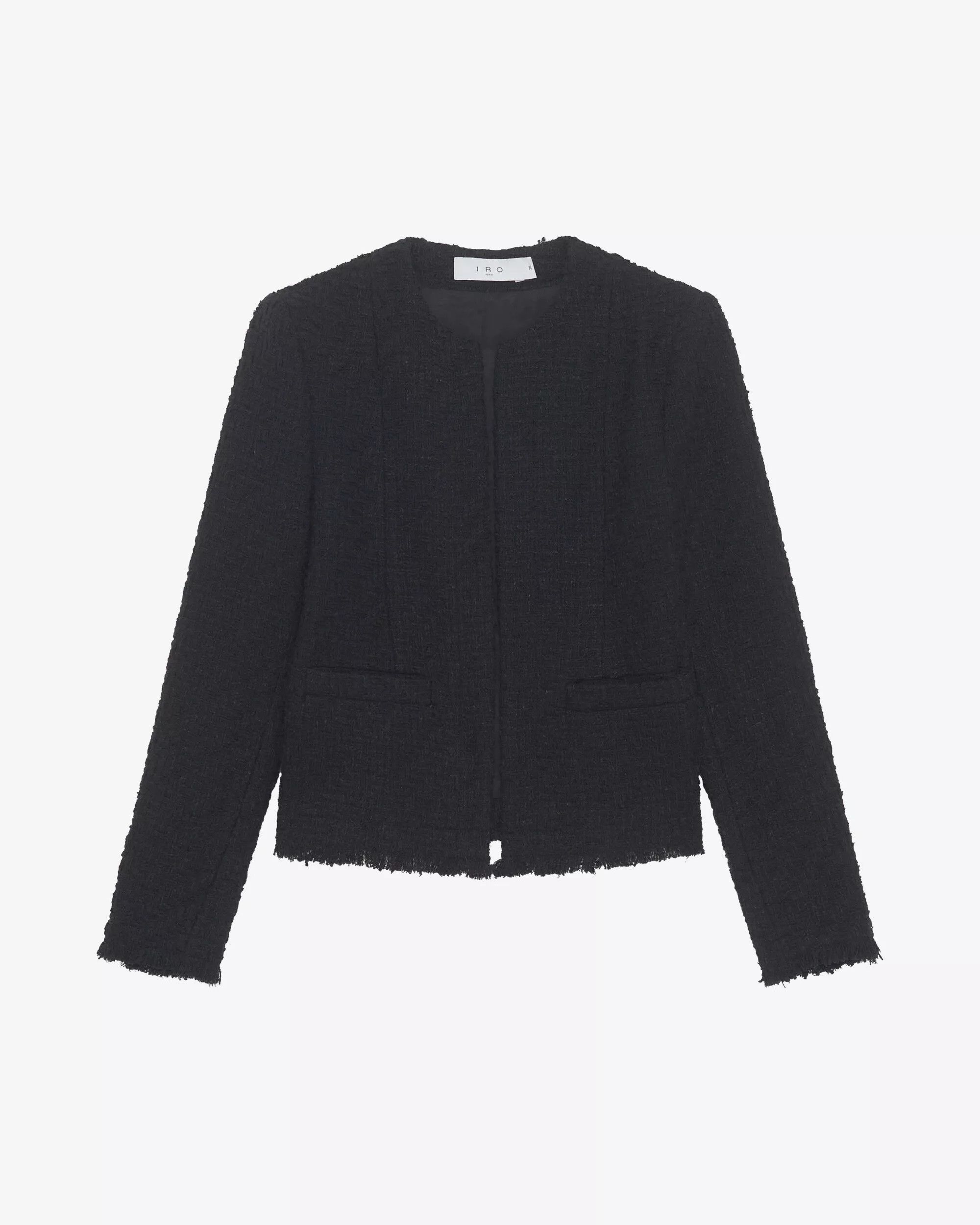 Iro Black tweed blazer Size L / US 10 / IT 46 - 1 Thumbnail