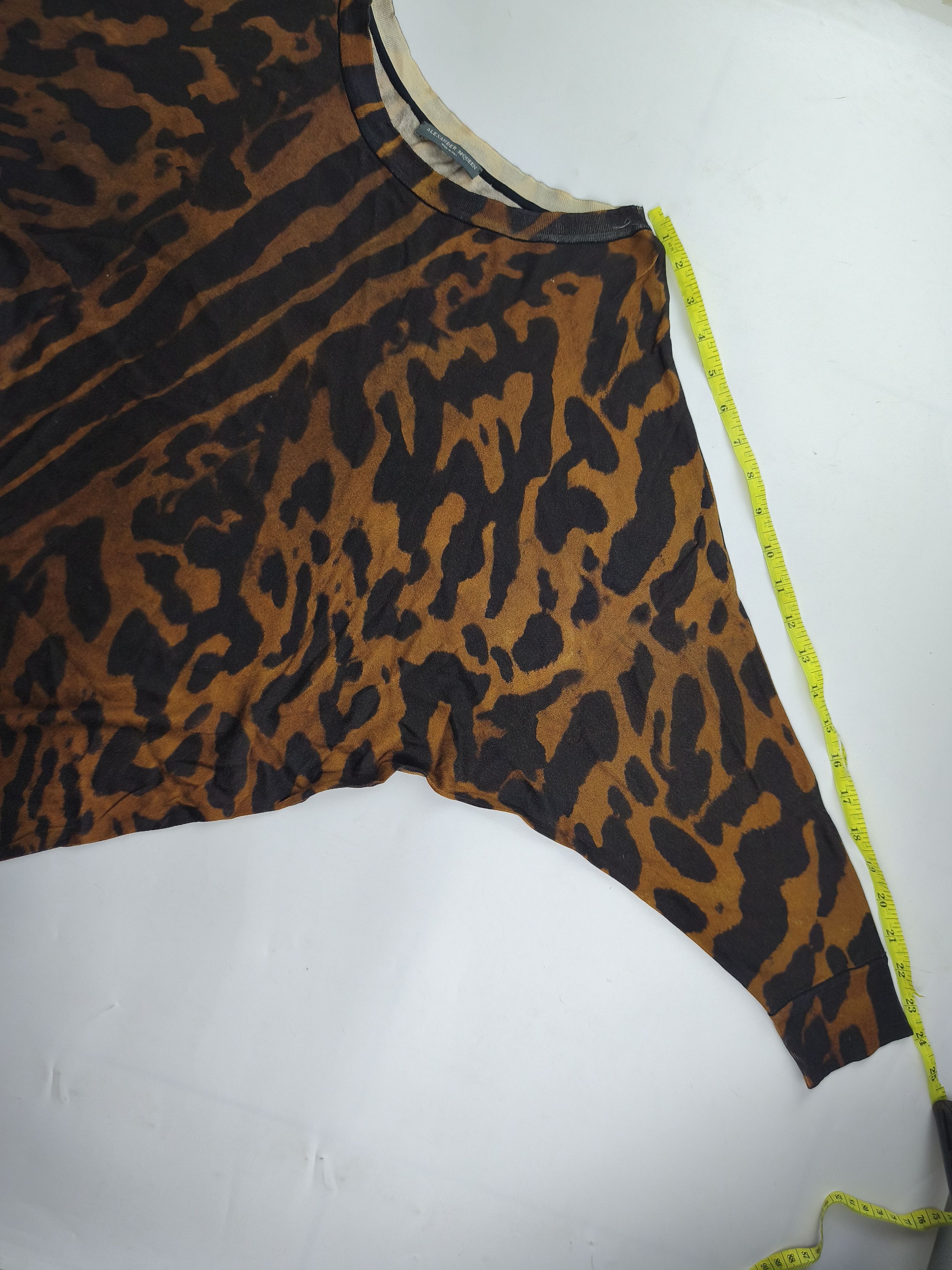 Alexander McQueen Alexander McQueen leopard assymetric silk dress Size S / US 4 / IT 40 - 4 Thumbnail