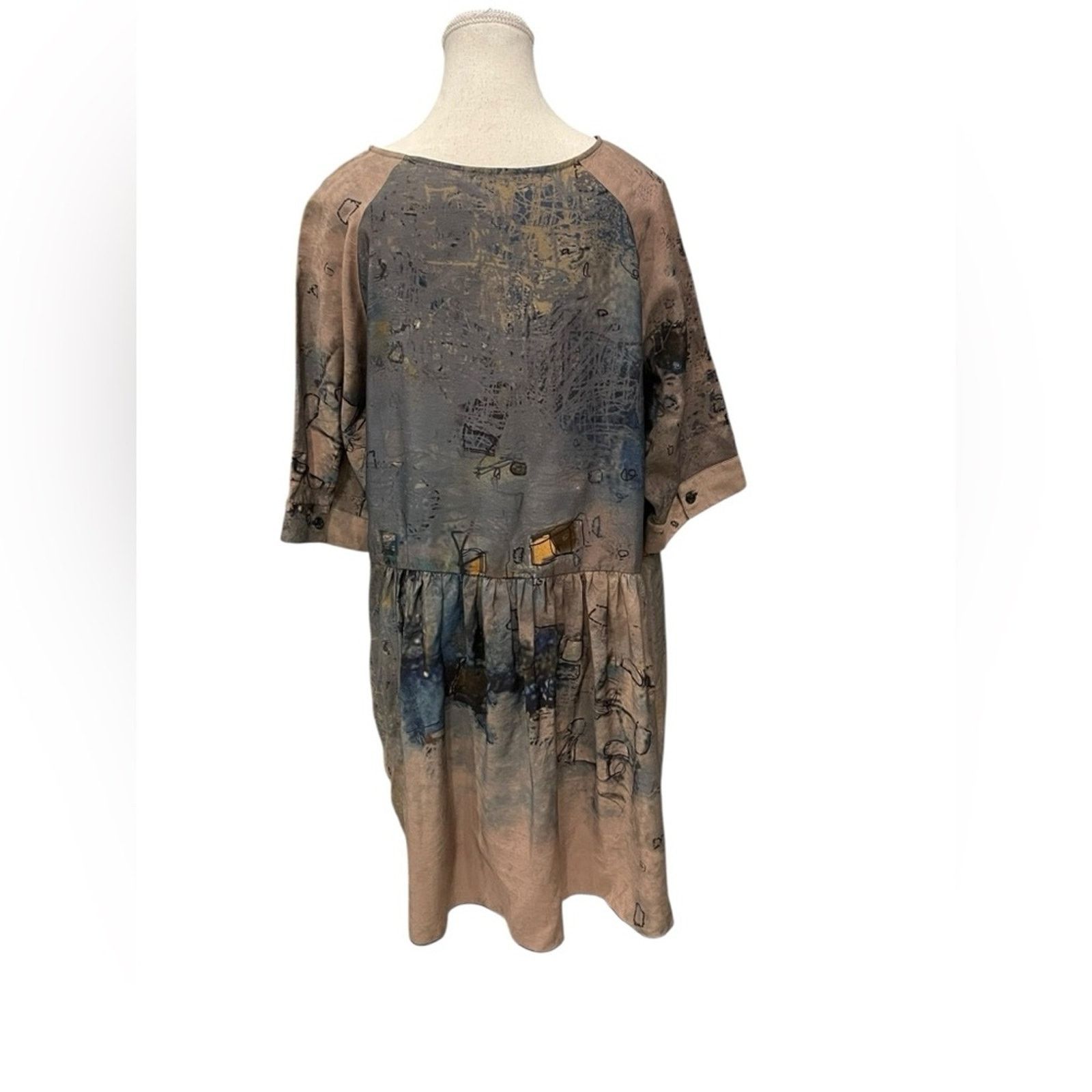 Other 3 Potato Size M/L Abstract Print Art To Wear TOP Size M / US 6-8 / IT 42-44 - 3 Thumbnail