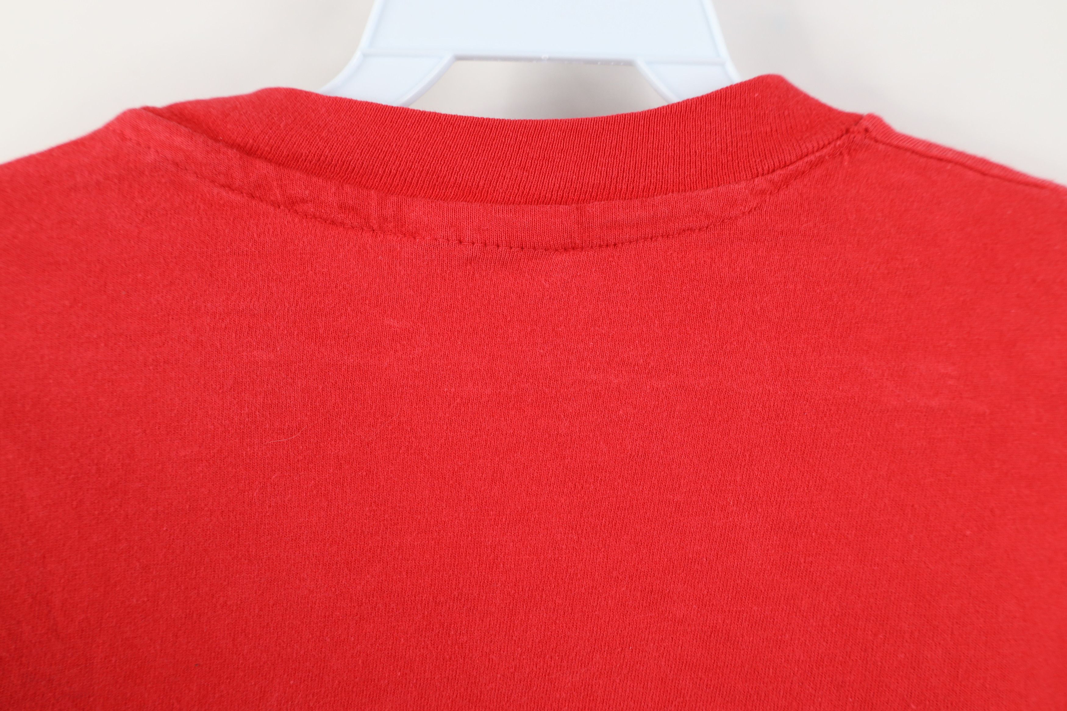 Hanes Vintage 90s Hanes Beefy Cotton Long Sleeve T-Shirt Red USA Size US L / EU 52-54 / 3 - 12 Thumbnail