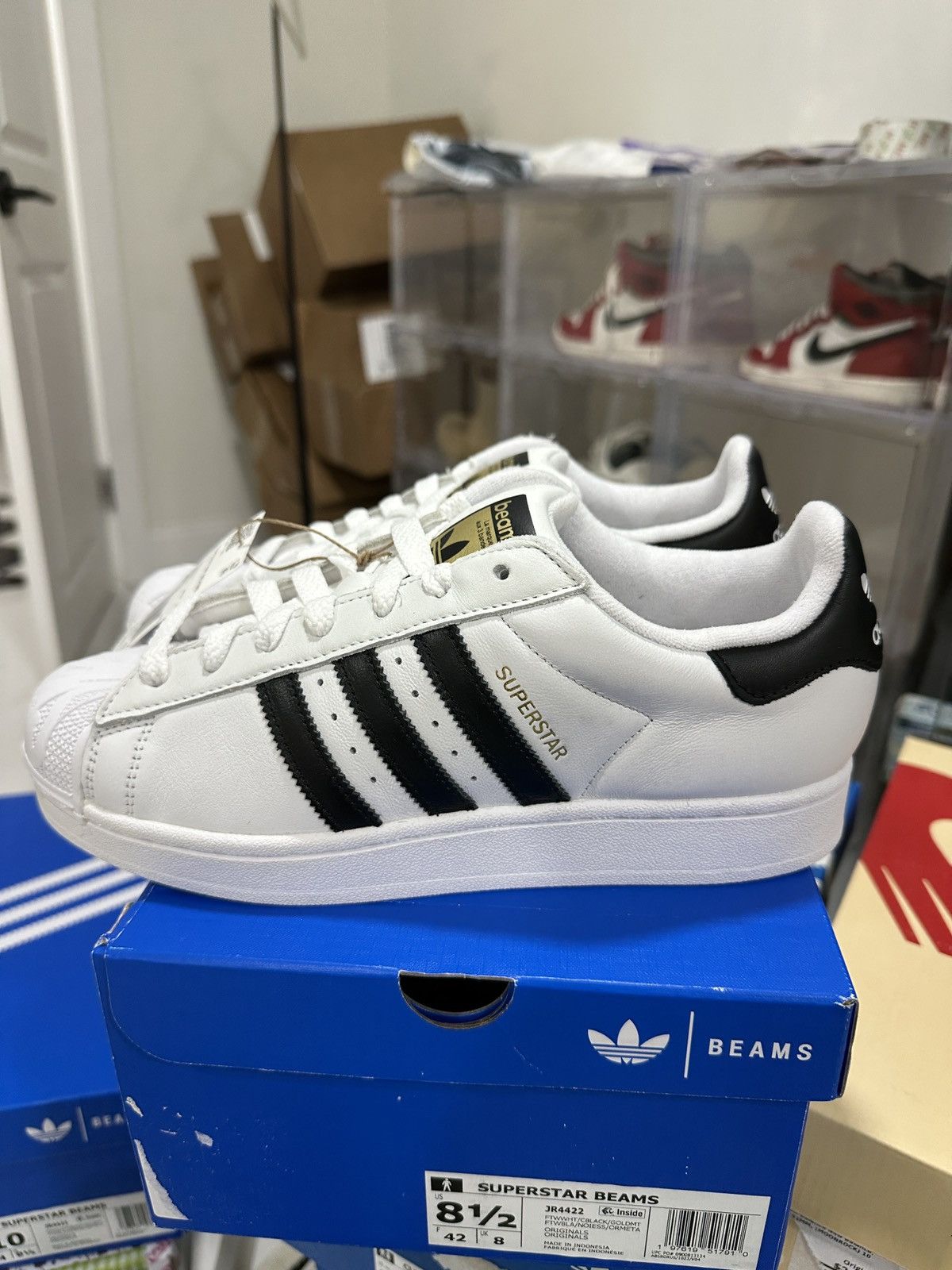 Adidas Superstar Special Edition Shoes Adidas Superstar J White/ Black  Stripes (C77154) Footshop