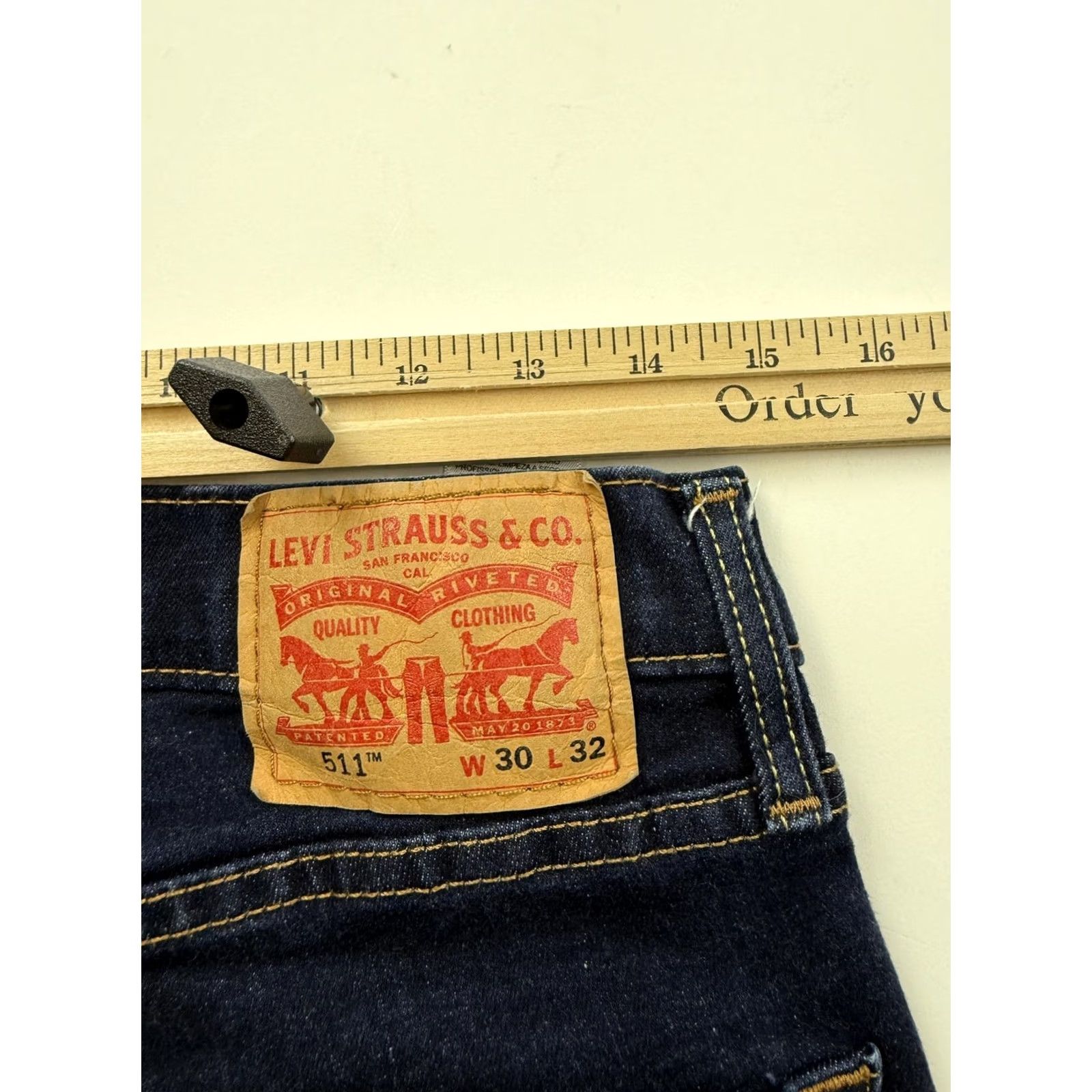 Levi's Levi'S 511 Mens Slim Straight Denim Dark Wash Jeans - 30x31 Sizes Size US 30 / EU 46 - 7 Thumbnail